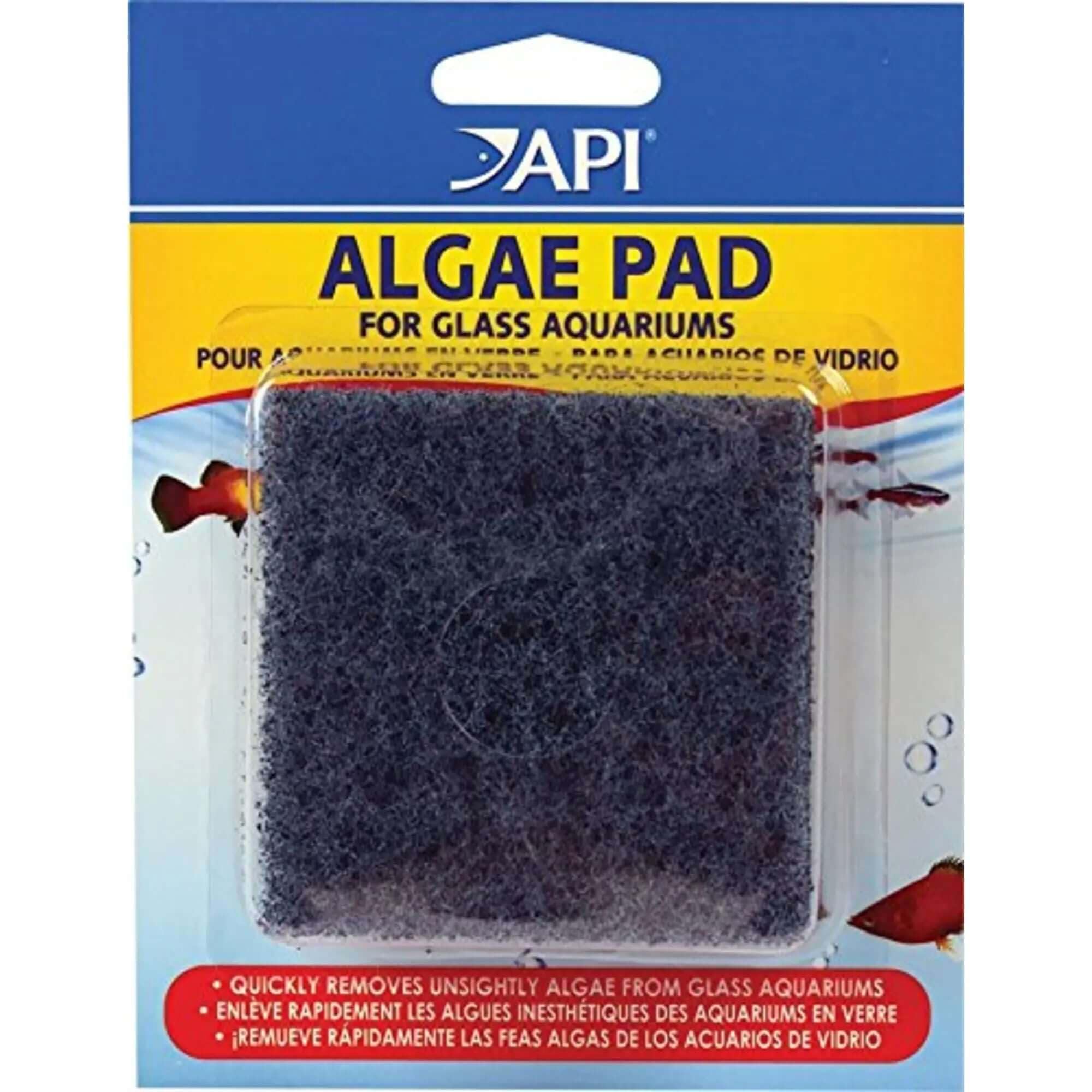 Api Hand Held Algae Pad For Glass Aquariums 1-Count Container