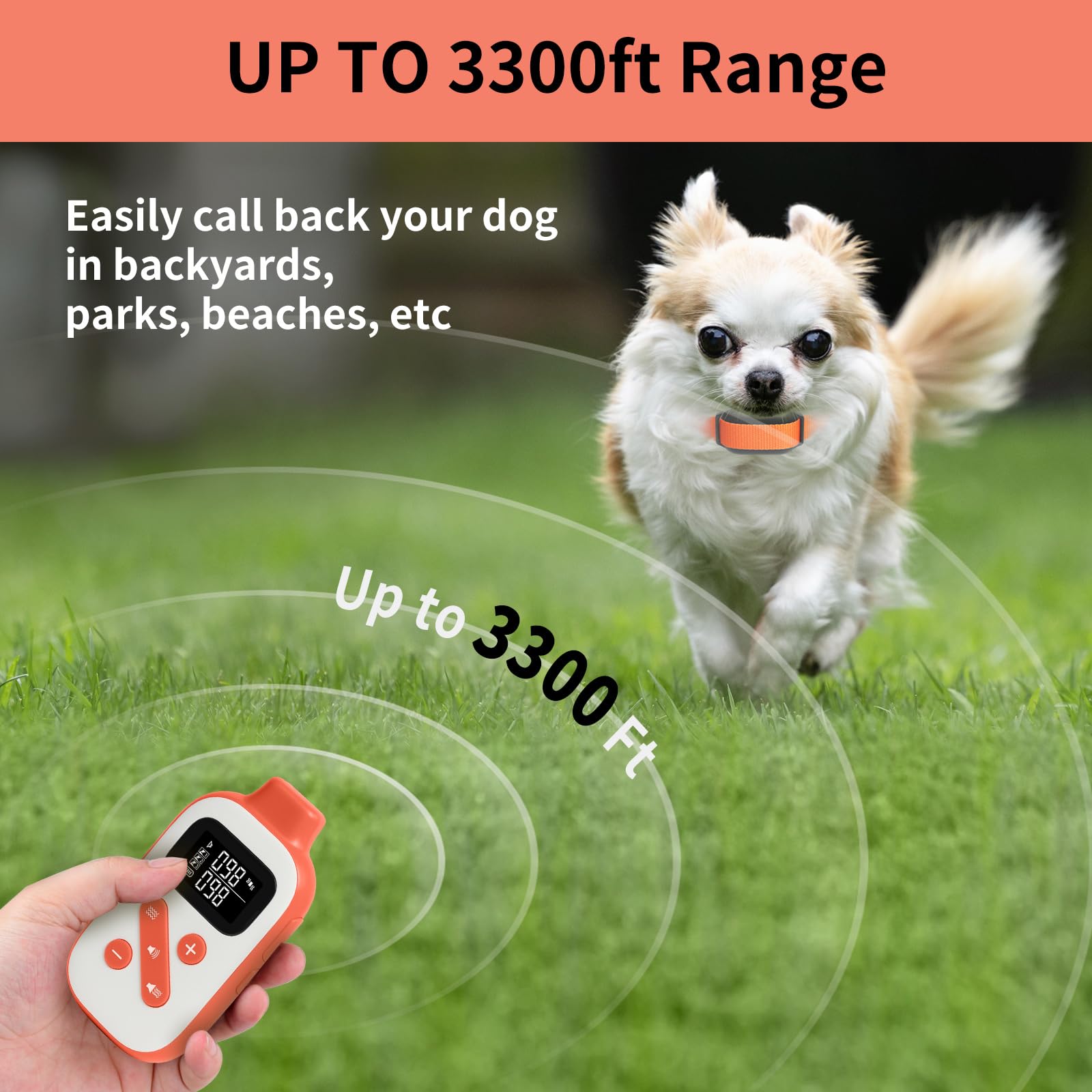 Paipaitek No Shock Dog Training Collar For 2 Dogs - 3300Ft Remote, Waterproof Vibration Collar For 2 Dogs, Humane Vibration & Be