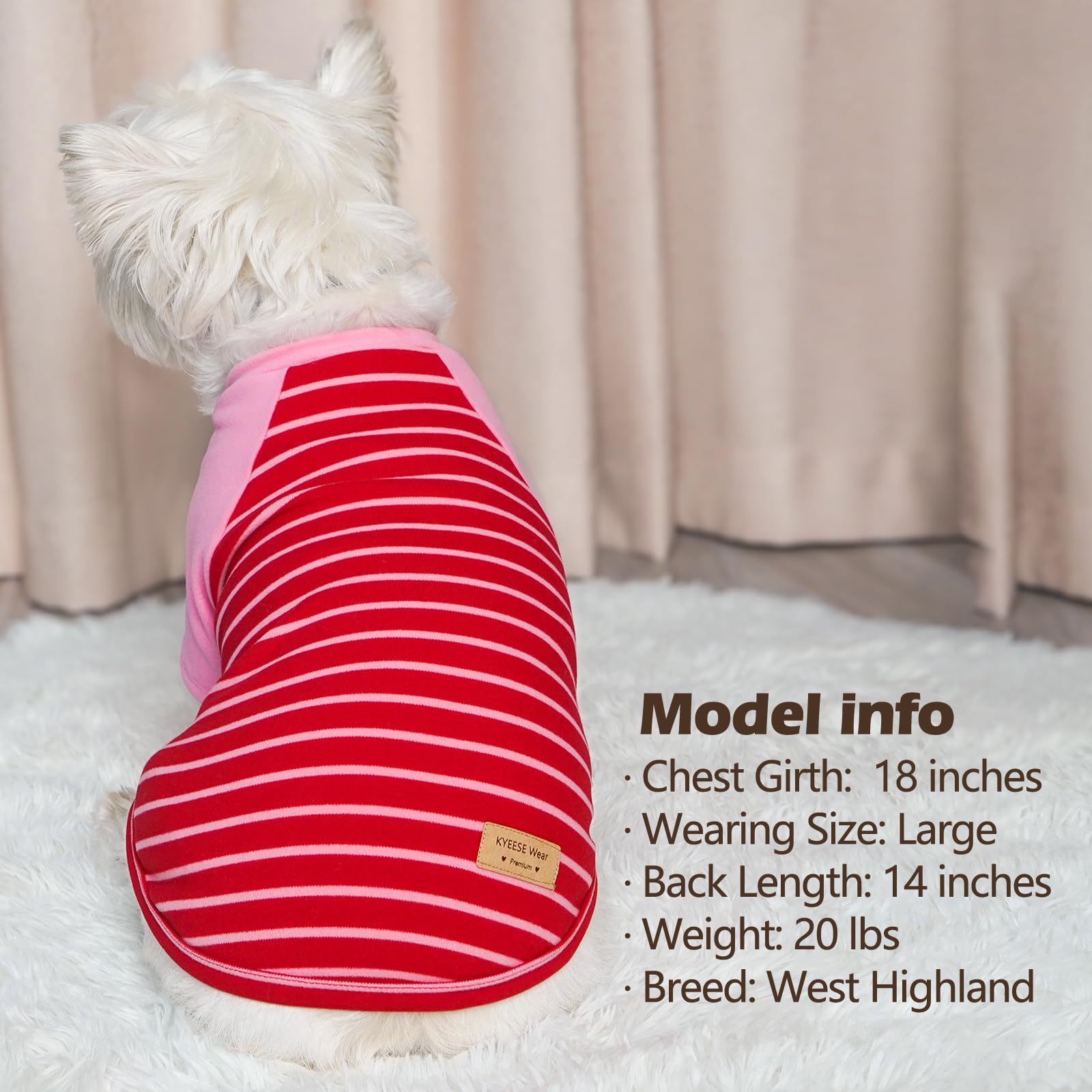 Kyeese 2Pack Dog Sweaters Soft Dog Sweaters For Large Dogs Fleece Dog Sweater Dog Coats Dog Sweaters For Medium Dogs Boy Stretch