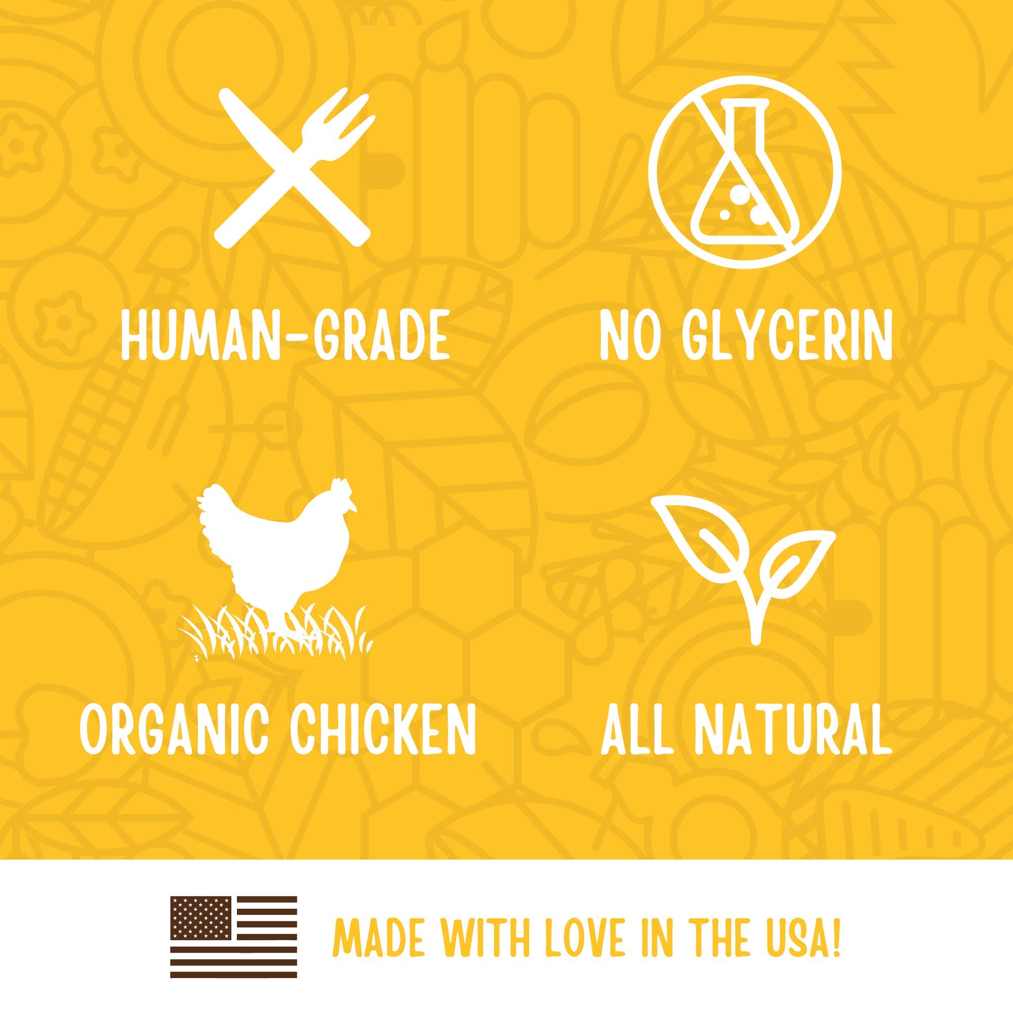 Full Moon USDA Organic Chicken Training Treats Healthy All Natural Dog Treats Human Grade 175 Treats 6 Ounce (Pack of 1)