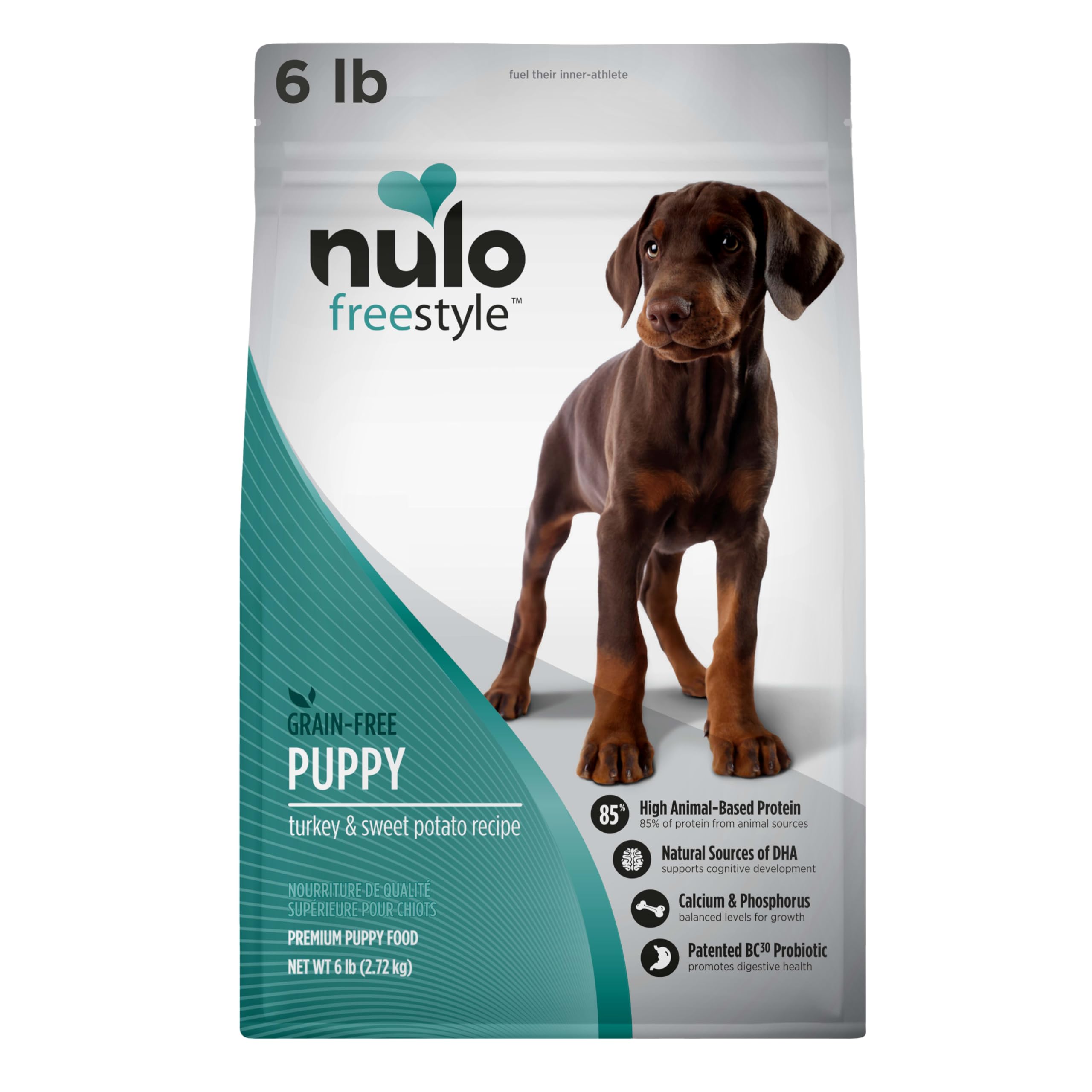 Nulo Freestyle Turkey & Sweet Potato Puppy Food, 6 Pound Bag