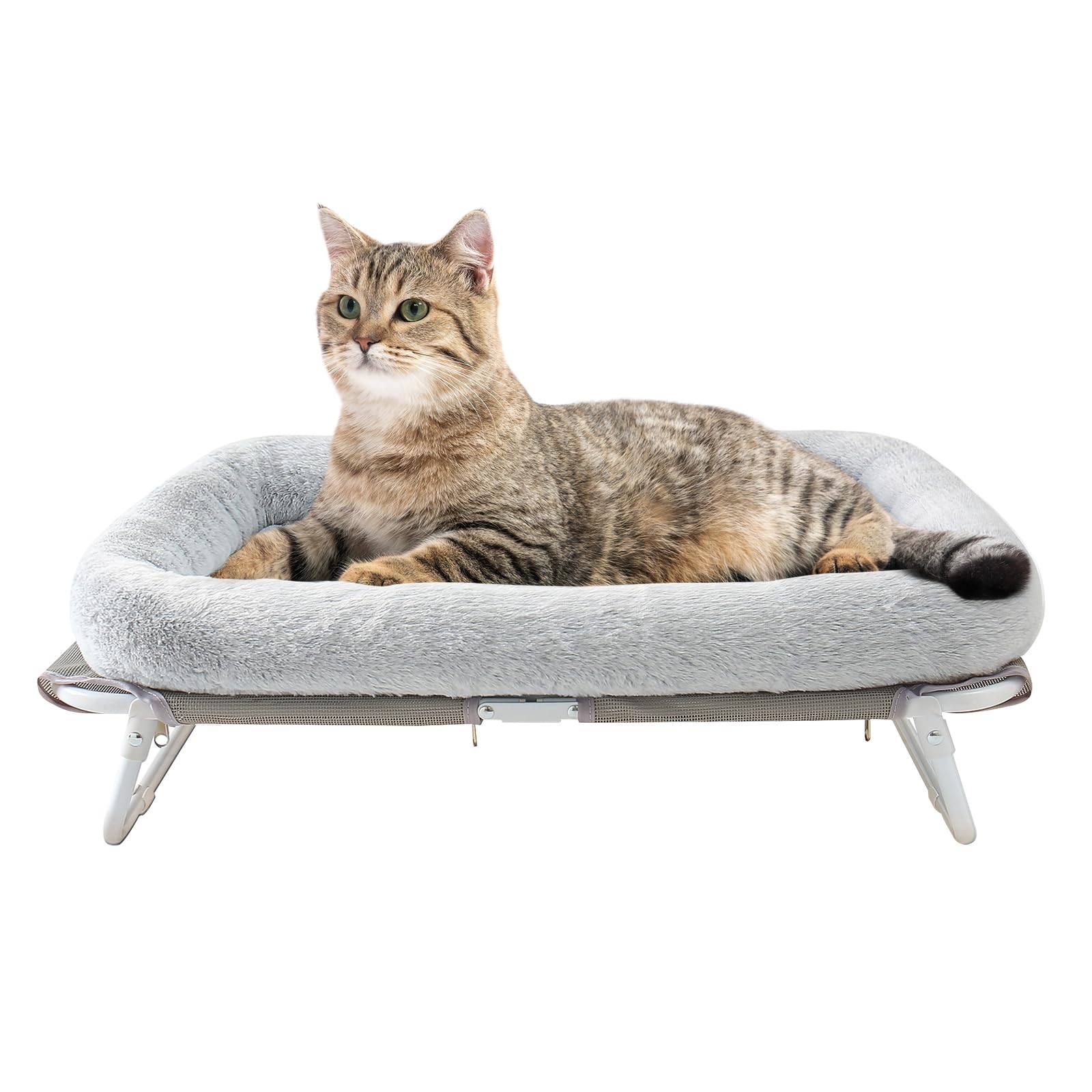 Sunhoo Elevated Cat Bed Foldable Raised Hammock For Small Dog Off Floor Indoor Puppy Kitten Cot Free Standing High Chair For Kit