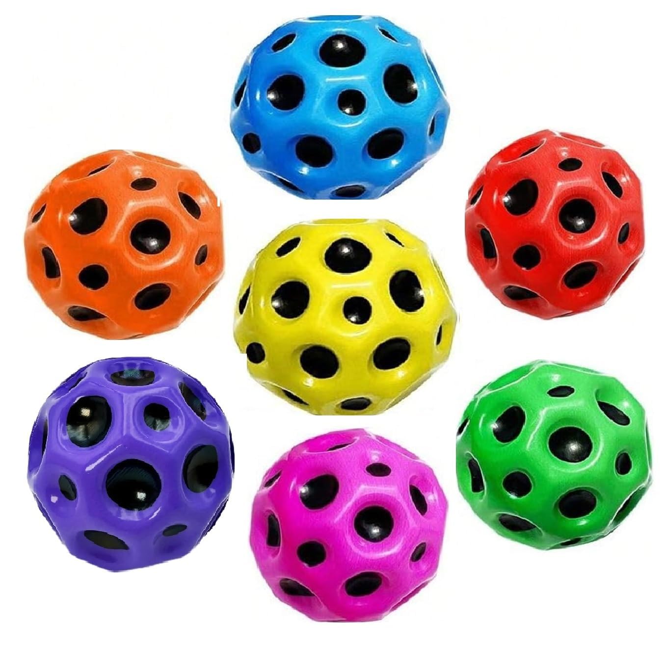 Madhabi Rubber Pet Bouncy Ball  Durable Interactive Dog & Cat Toy, Chew & Fetch Play Ball for Small Medium Large Breeds, NonTo