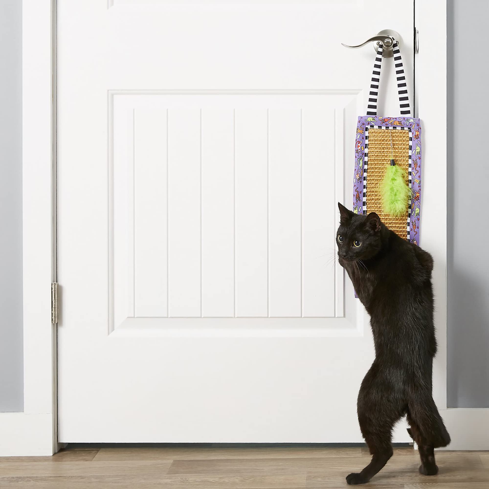 Fat Cat Scratchy Mat Doorknob Hanger