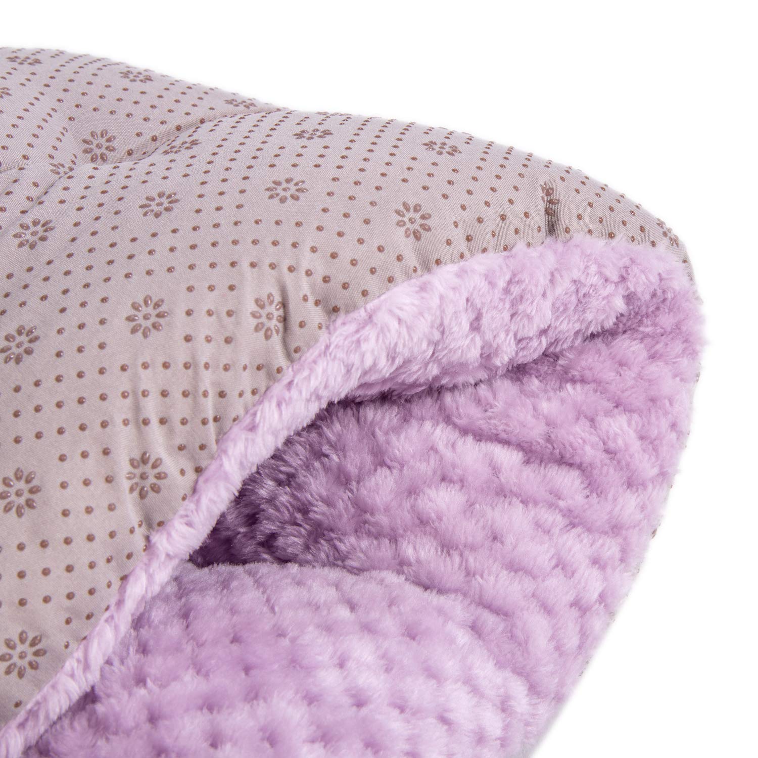 Wonder Miracle Fuzzy Deluxe Pet Beds, Super Plush Dog Or Cat Beds Ideal For Dog Crates, Machine Wash & Dryer Friendly (15' X 23', S-Lavender)