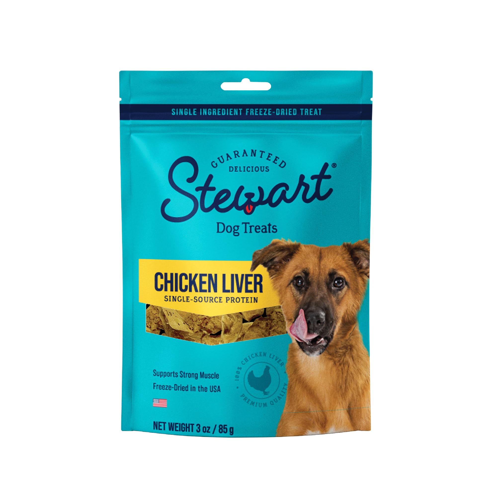 StewartFreeze Dried Chicken Liver Treats Resealable Pouch