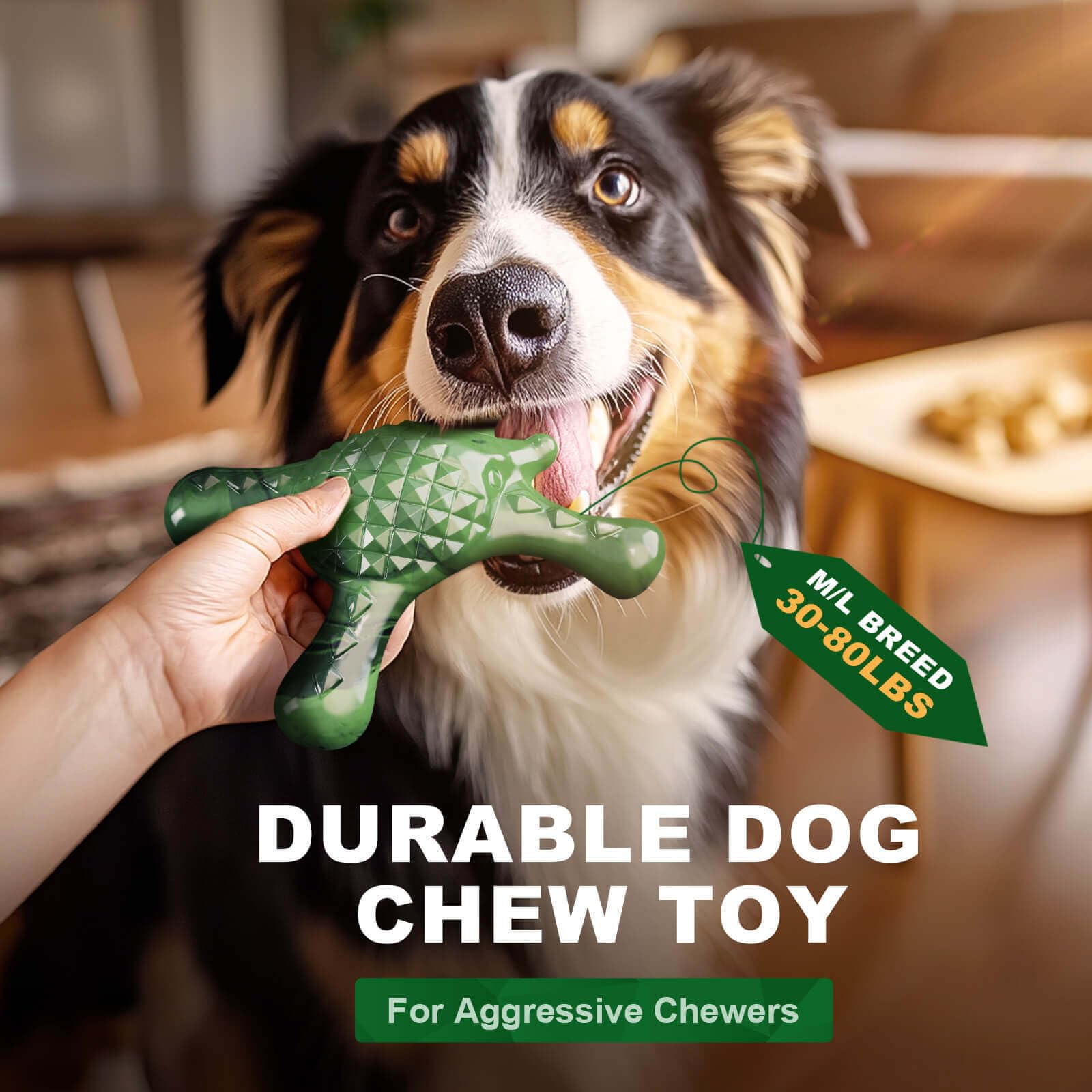 Quizvi Chew Toys For Aggressive Chewers - Tough Nylon Puppy Teething Toy For Small Dogs, Durable Dog Bone For Indoor Play & Bore