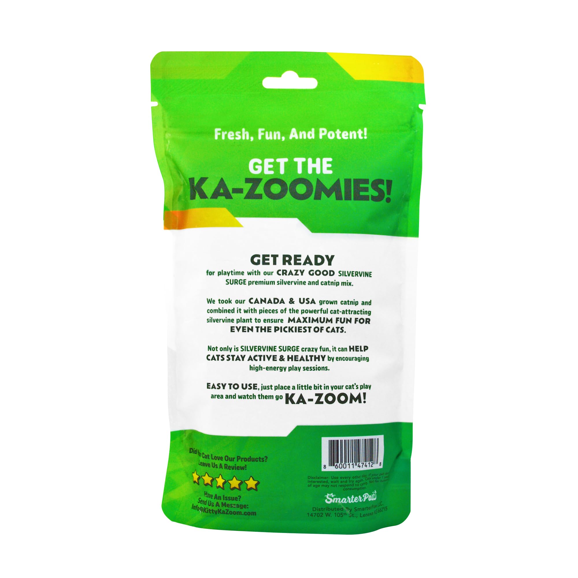 Kitty Ka-Zoom Silvervine Surge - Catnip & Silvervine Mix