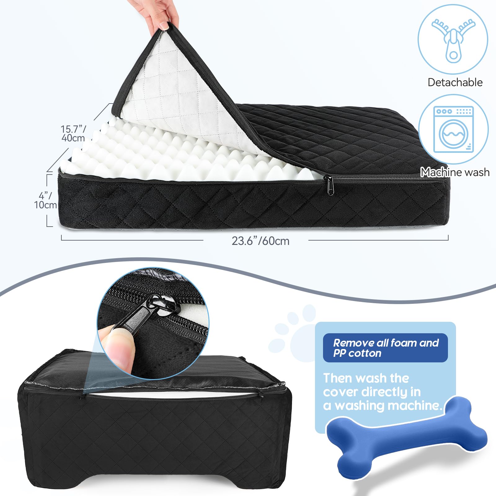 Gl Glenslave Dog Car Seat For Medium/Large Dogs,Dog Booster Seat For Dog Under 50Lbs Or 2 Small Dogs, Detachable And Washable Pe