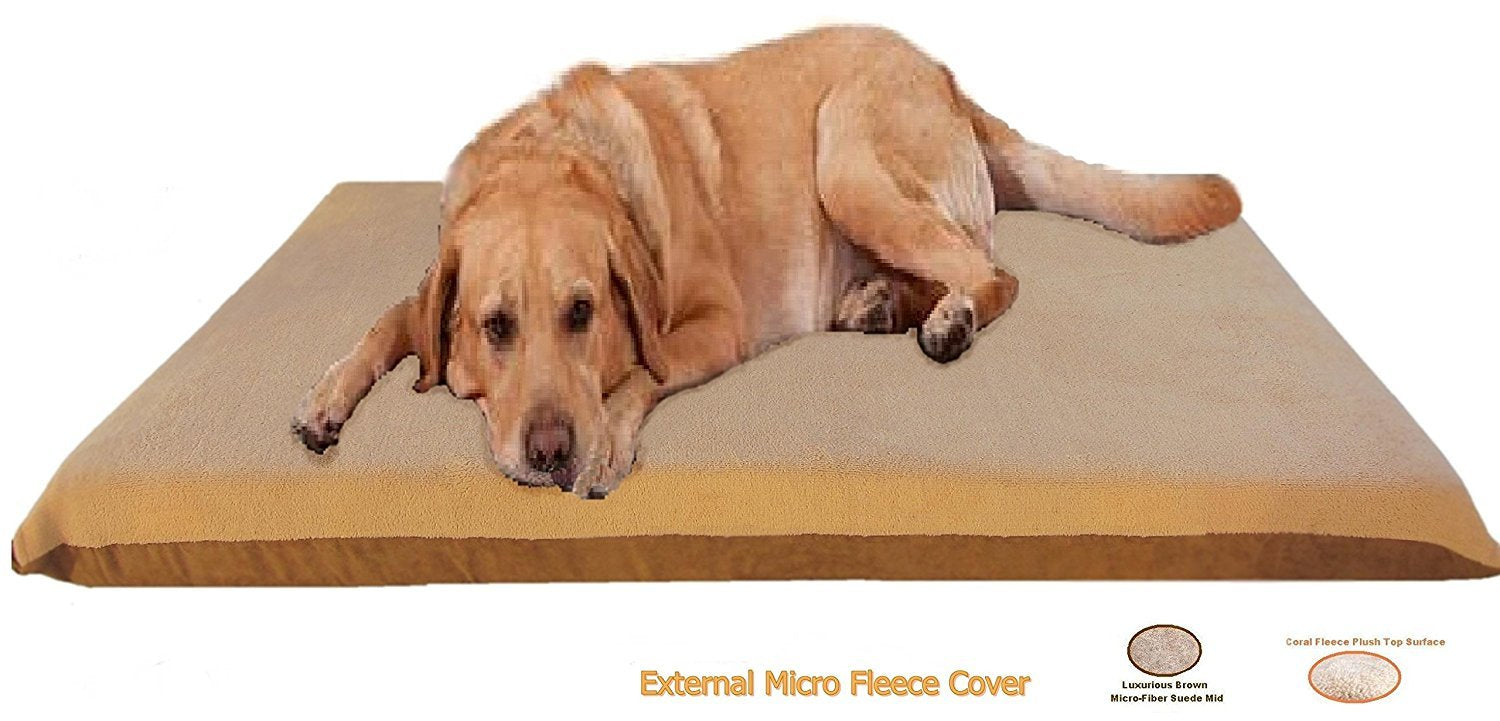 ehomegoods Replacement Beige Coral Fleece Micro Plush MicroSuede External Zippered Duvet External Cover (45x31) Flat Style f