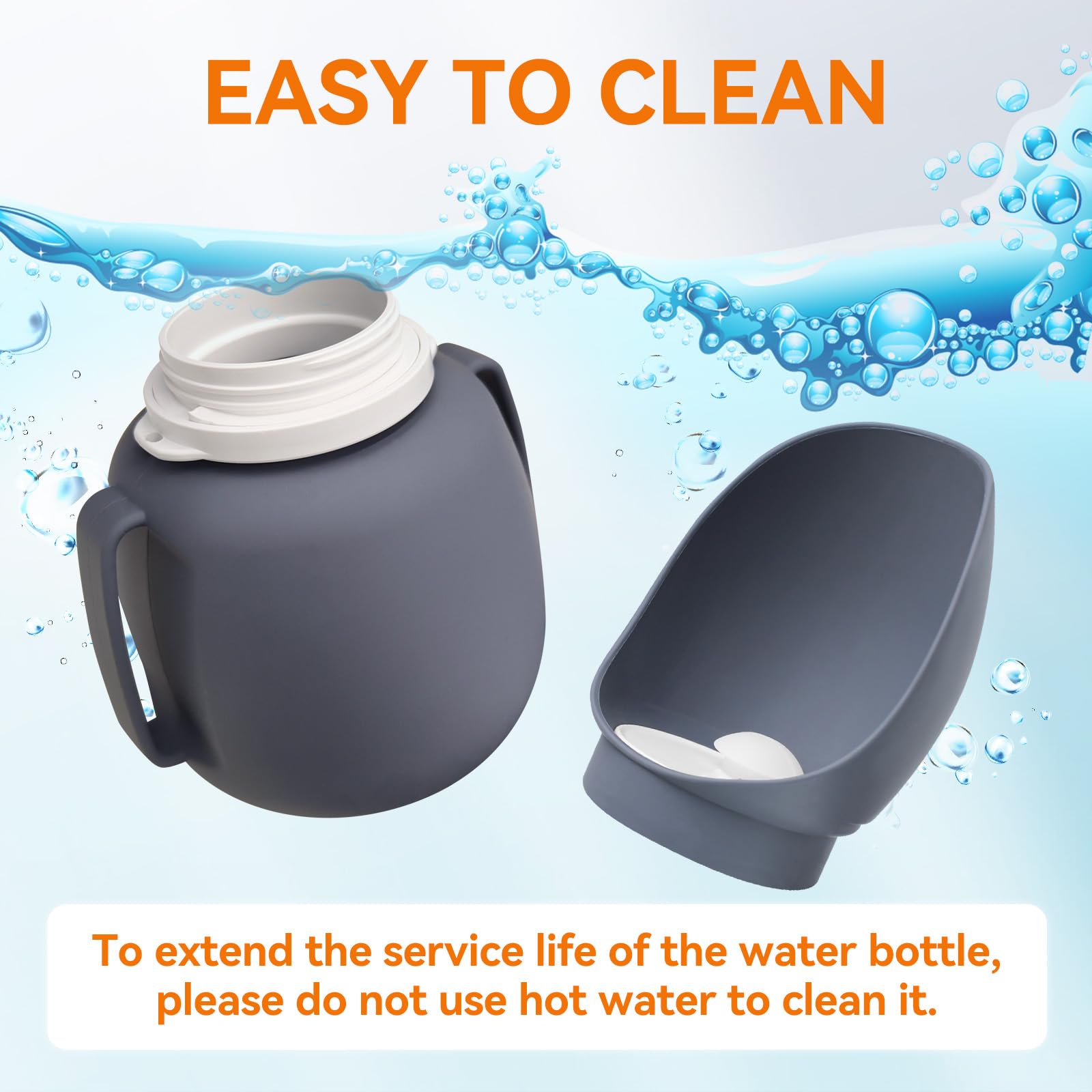 Enjoying Dog Water Bottle Portable 800Ml, Leakproof Dog Travel Water Bottle, 2-In-1 Foldable Pet Dispenser, Bpa Free, For Walkin