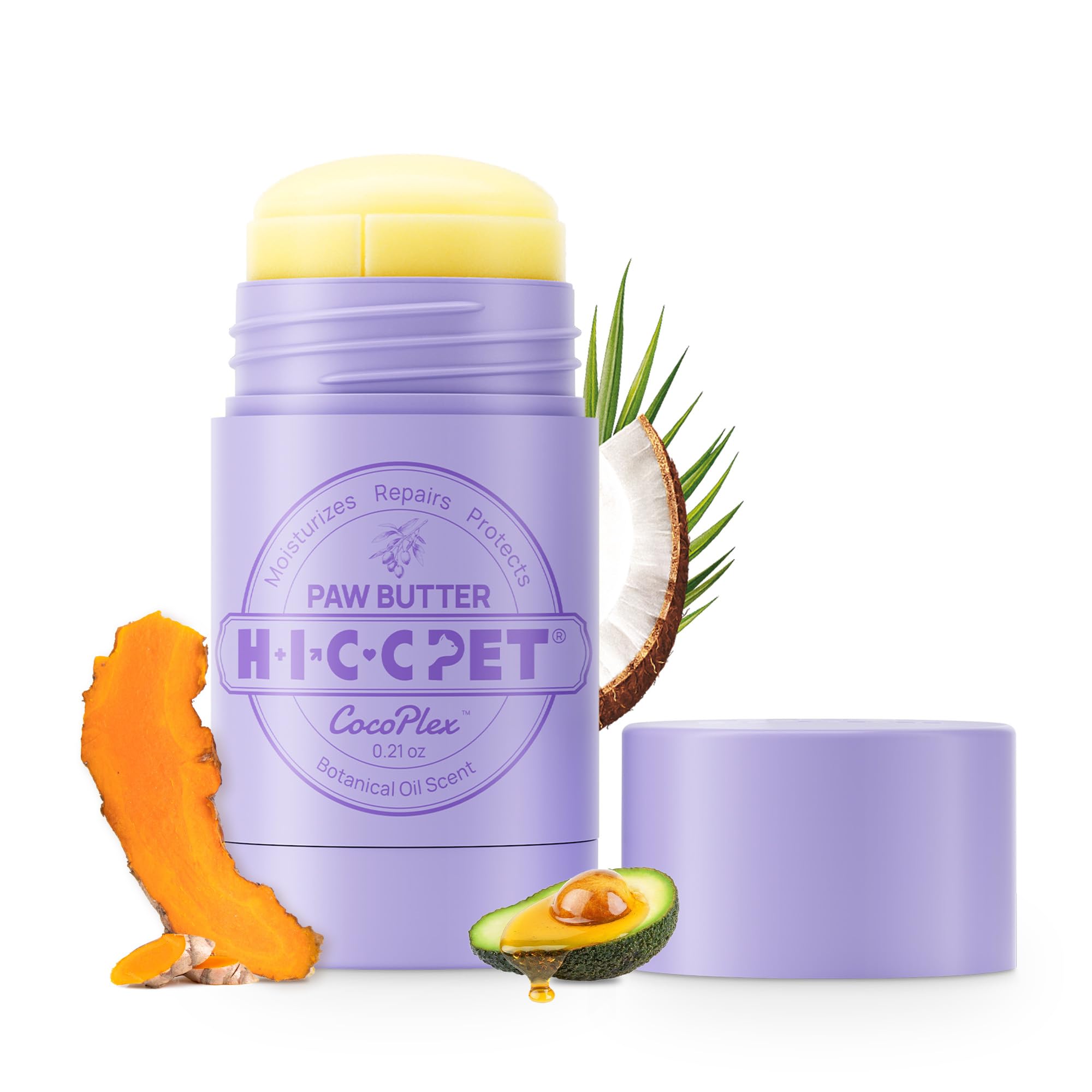 Hicc Pet Dog Paw Balm 0.21 Oz For Dogs & Cats, Soothing Paw Balm Dogs Lick Safe, Moisturizing And Healing Dry Cracked Paws Cat P