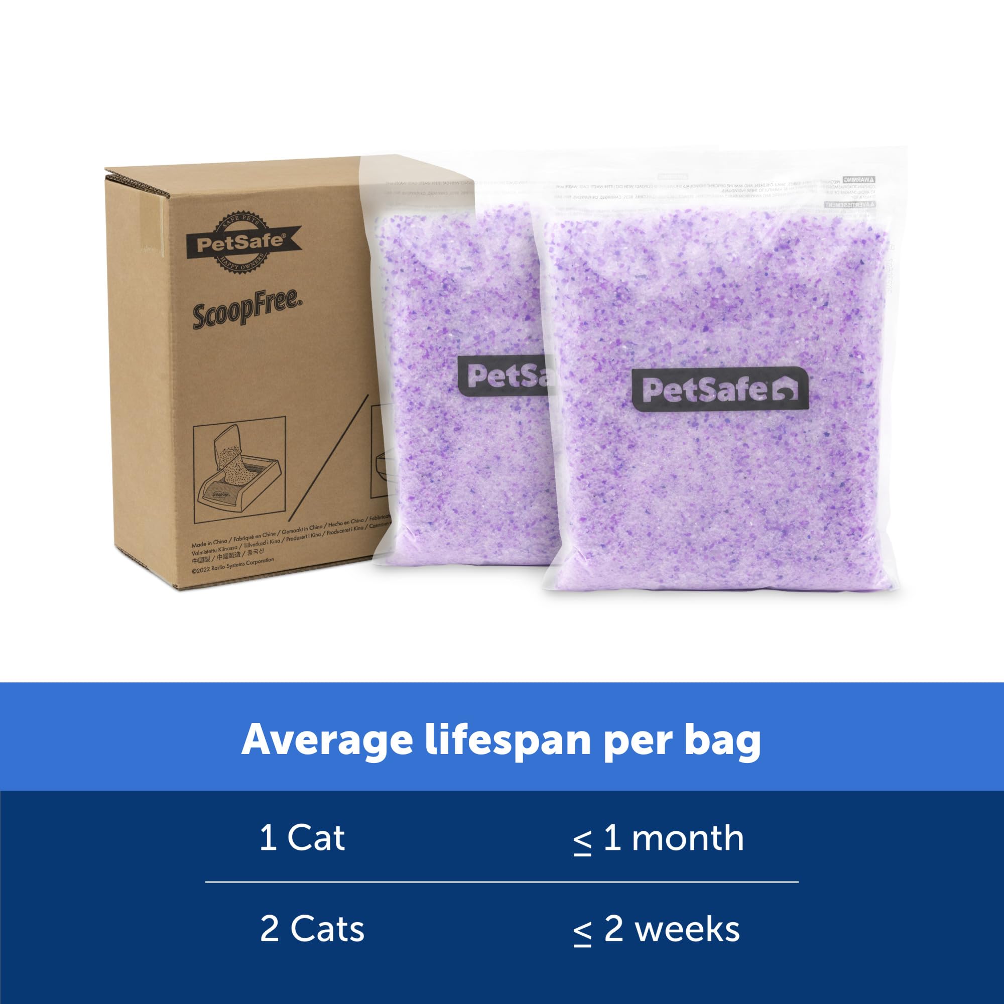 Petsafe Scoopfree Premium Crystal Cat Litter - Outperforms Clay Litter - Less Tracking, Dust For A Fresh Home - Non-Clumping - T