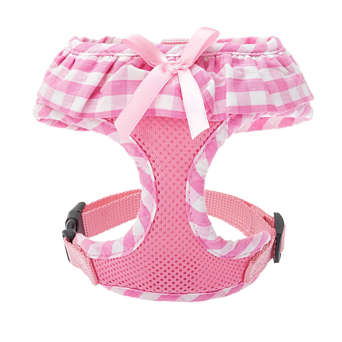 Expawlorer Small Dog Harness Girl - Cute Dog Harness For Female Dogs, Soft Mesh Breathable Vest Harness With Lovely Ribbon For Puppies, Easy Adjustable Step-In Female Dog Harness For Outdoor Walking