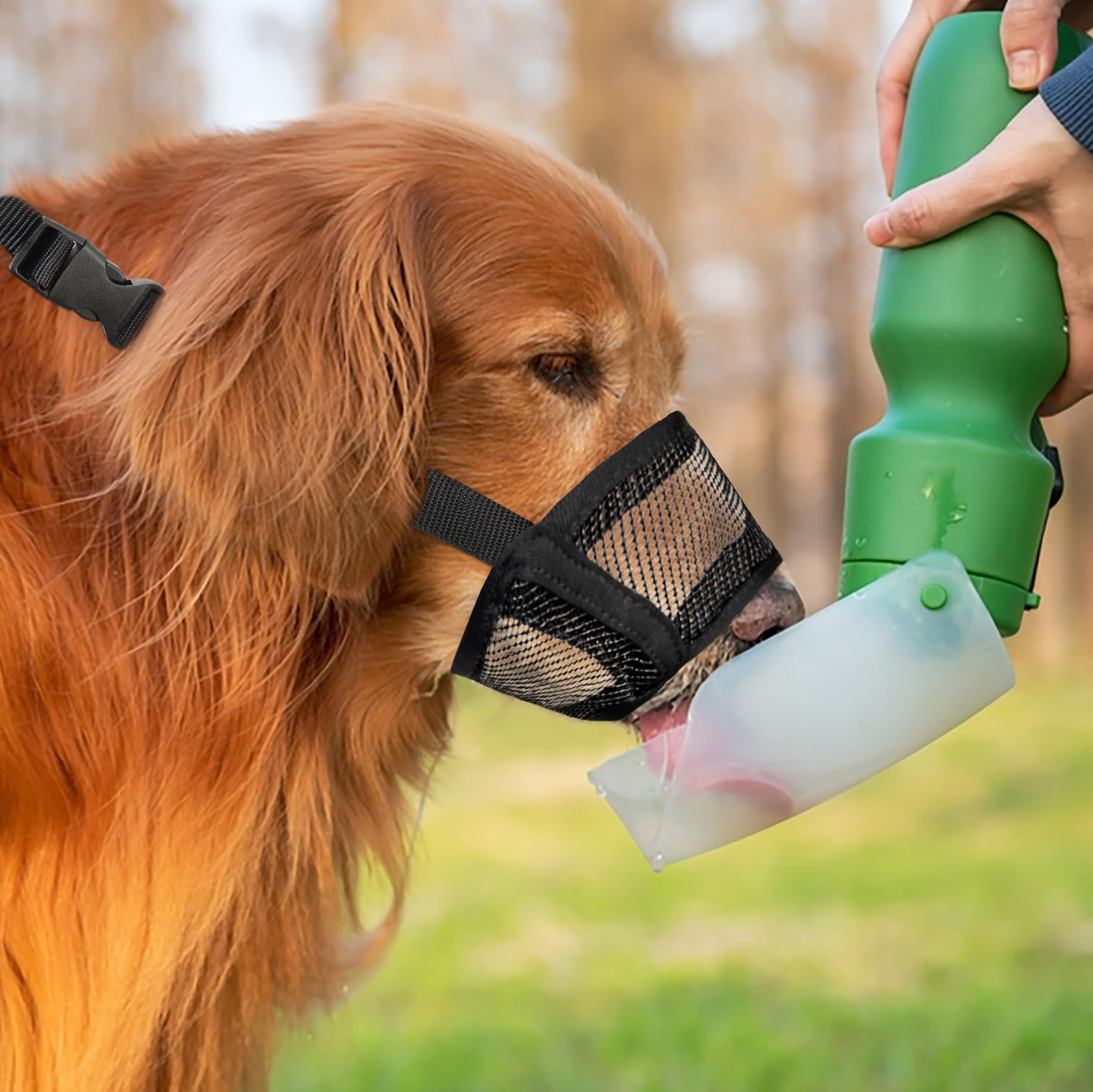 Flintstone Dog Muzzle For Large Dogs - Soft Air Mesh Muzzle For Large Sized Dog | Breathable Dog Mouth Guard| Large Dog Muzzle T
