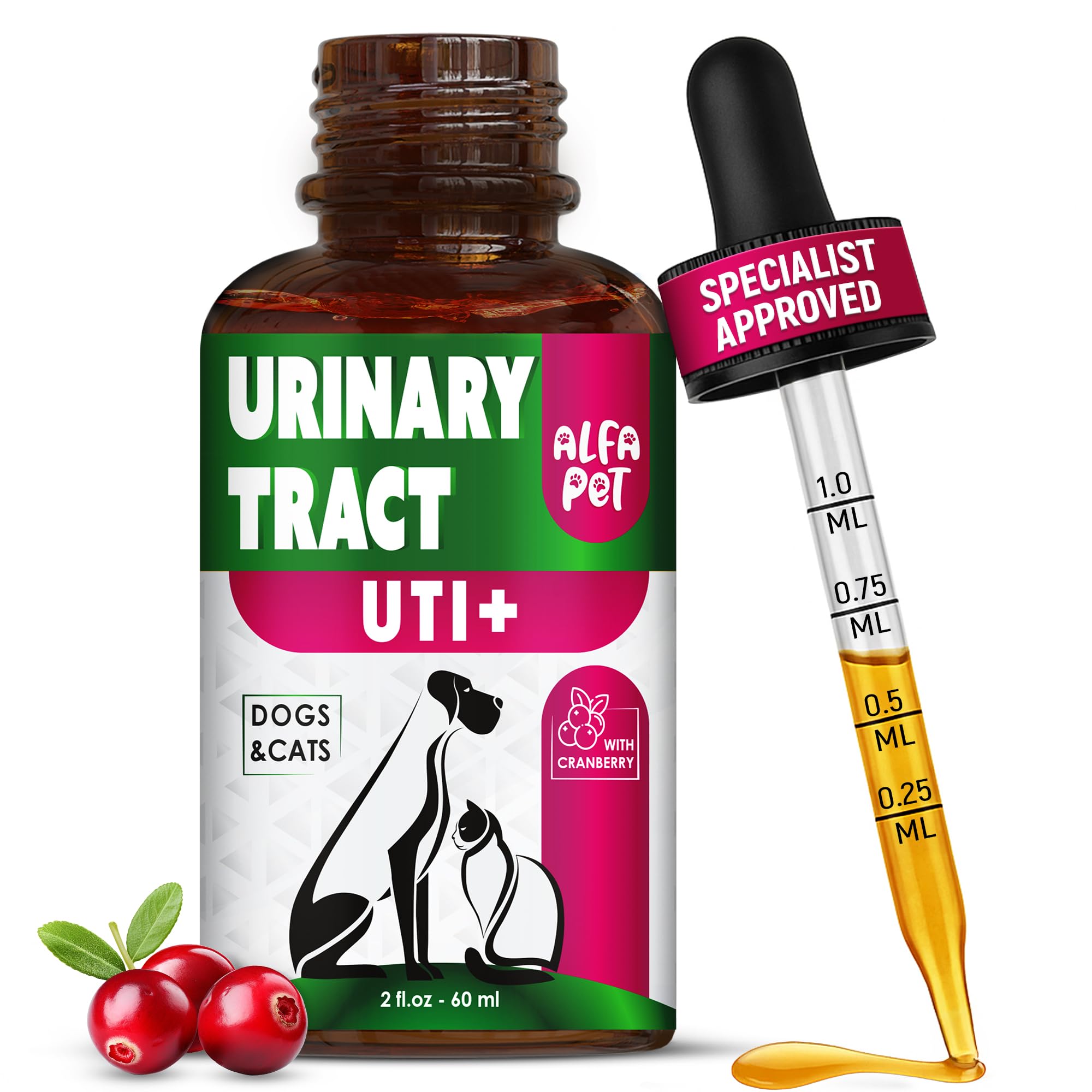 ?at Urinary Tract Infection Treatment with Cranberry - Dog UTI Treatment to Care for Bladder - Cat UTI Treatment for Kidneys - P