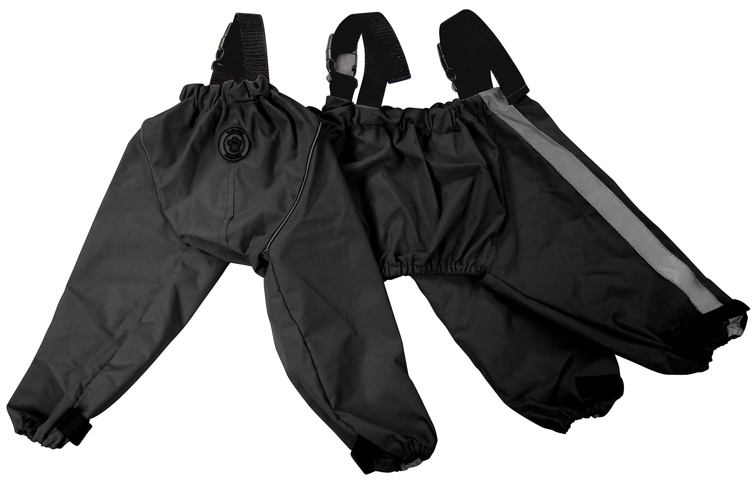 Foufou Dog 62562 Bodyguard Protective All-Weather Dog Pants, Small, Black