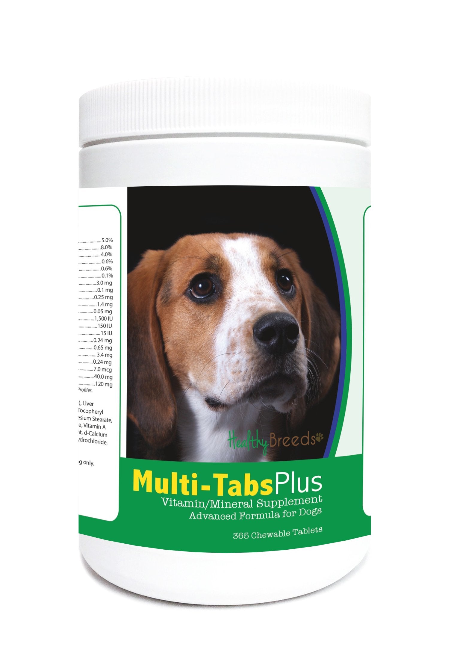 Healthy Breeds American English Coonhound Multi-Tabs Plus Chewable Tablets 365 Count