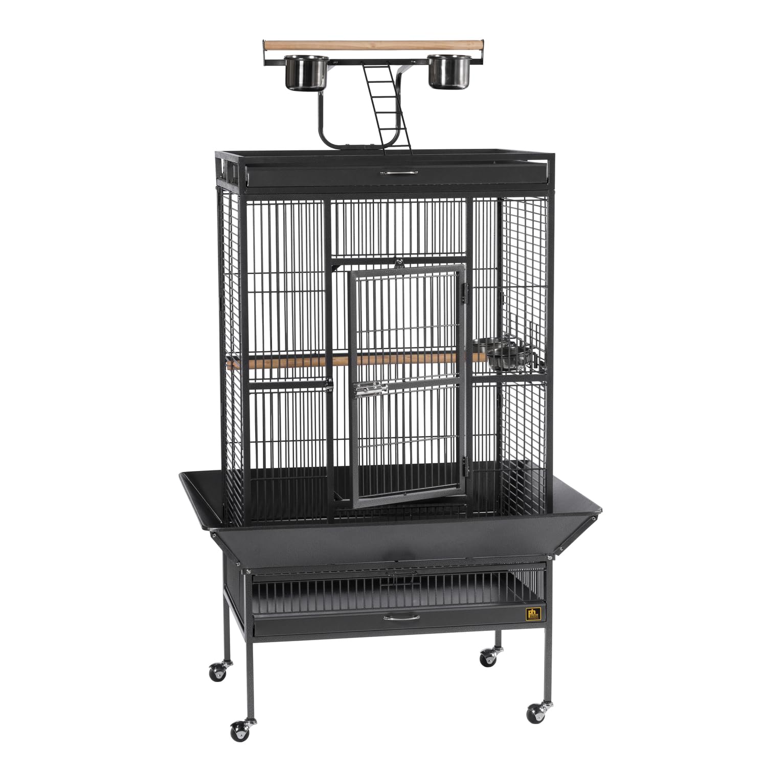 Prevue Hendryx Signature Select Series Wrought Iron Bird Cage In Black