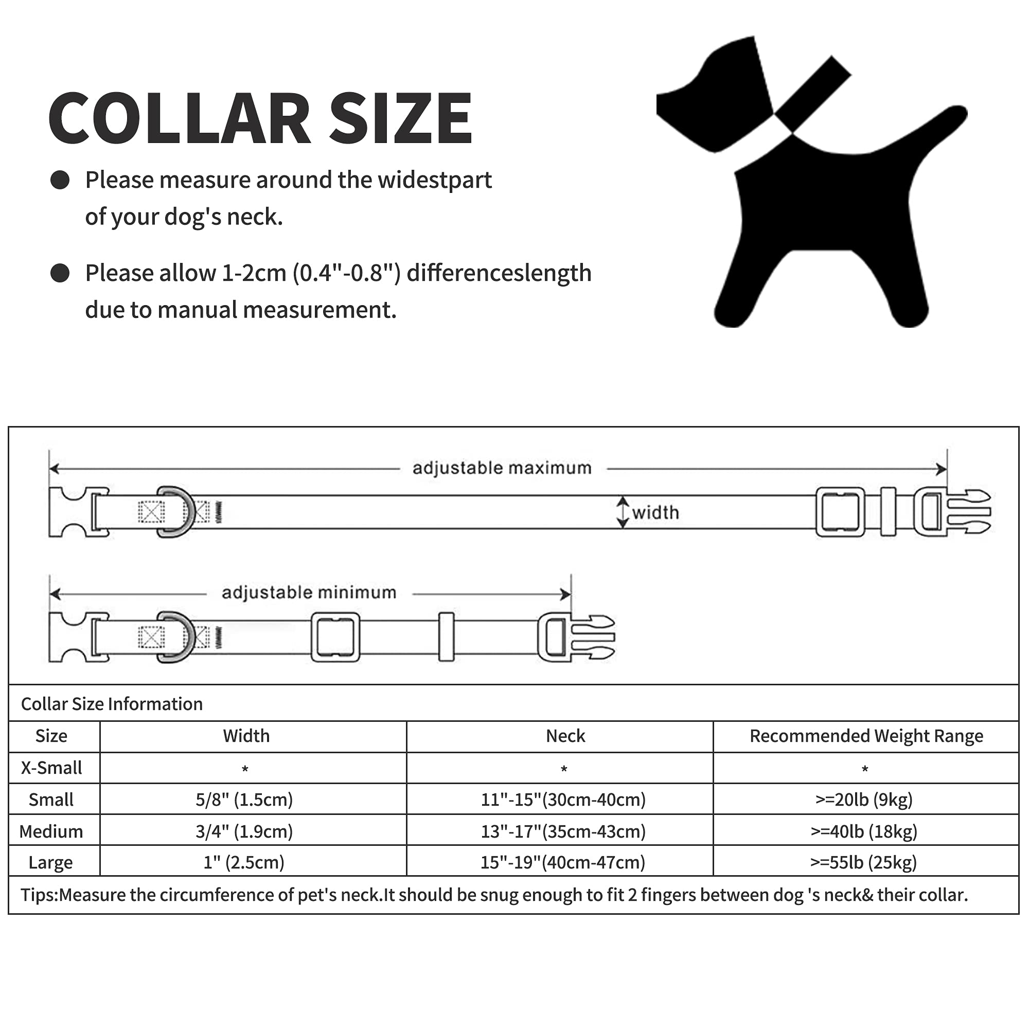 Mile High Life Dog Collar | Cute Puppy Collars | Lightweight Girl Dog Collar | Soft Boy Dog Collars | W Geometric Plaid Wave Line Pattern (Blue/White, Medium)