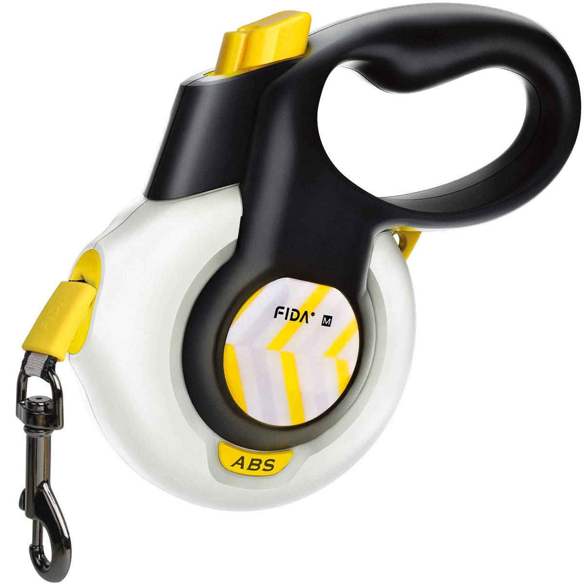 FIDA AutoBrake Retractable Dog Leash. Advanced Patented Design for Dog Pulling, 16 ft Heavy Duty No Pull Pet Walking Leash for M