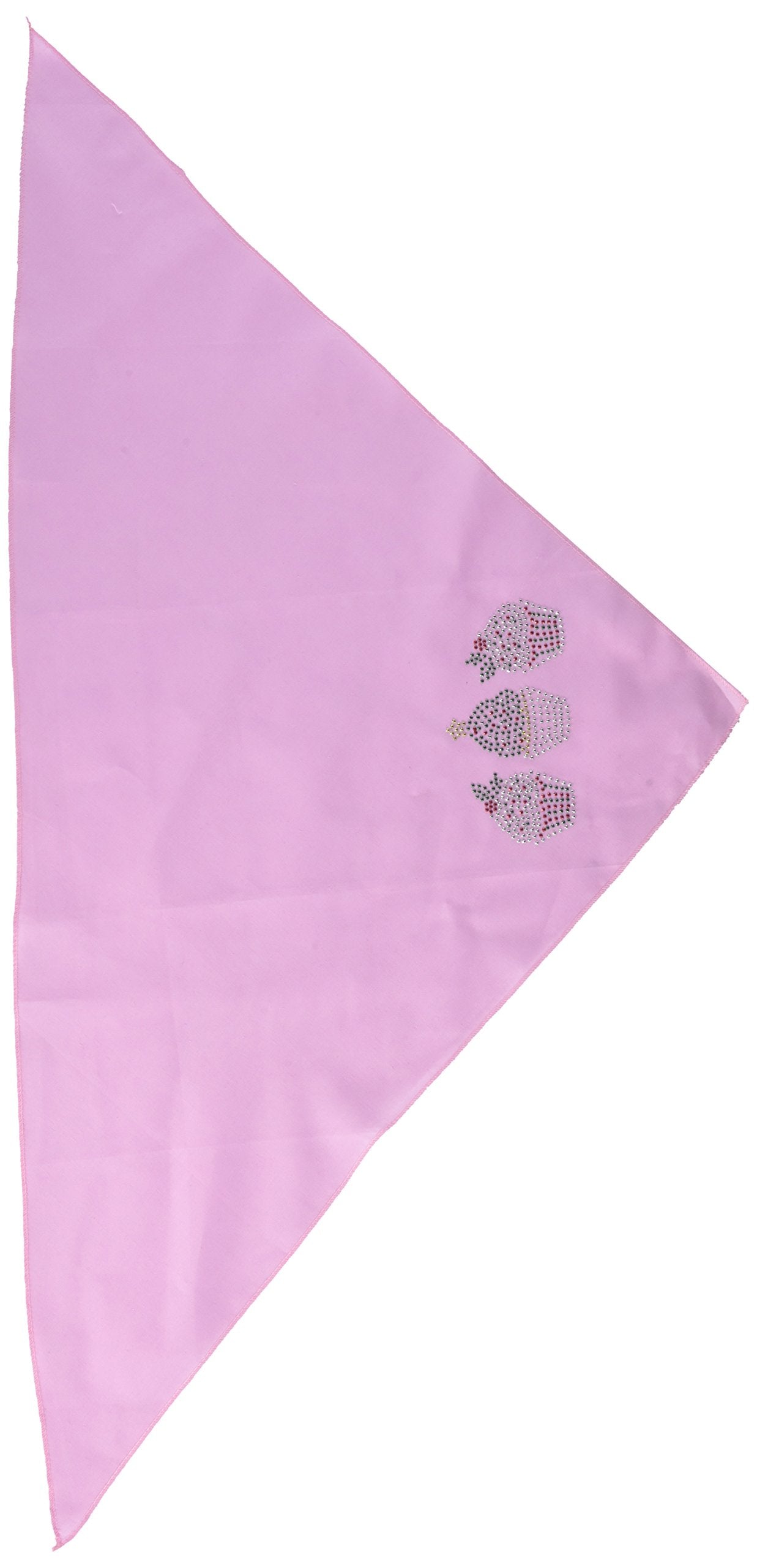 Christmas Pet and Dog Bandana Rhinestone, Christmas Cupcakes Light Pink Large