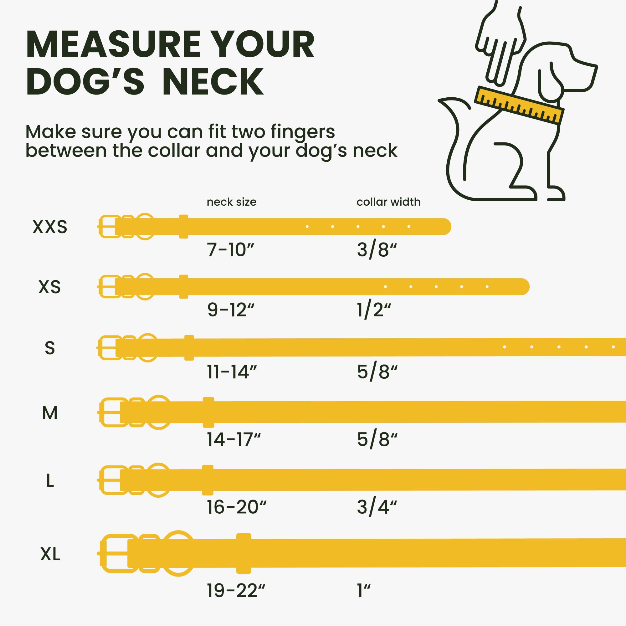 Rolled Leather Dog Collar Soft Round Collars, Id Tag For Small Medium Large Dogs (7-10 Inch, Yellow)