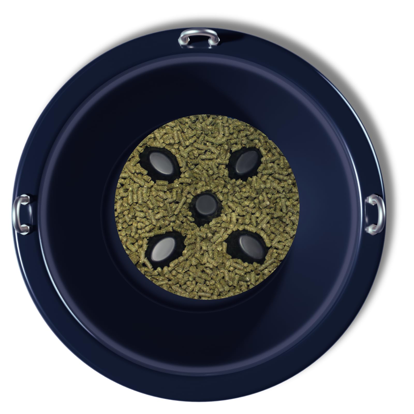 Drop 'N' Slow® Patented Portable Equine Slow Feeder Insert Designed To Reduce Choke, Curb Bad Eating Habits And Promote Healthy Digestion In Horses - Fits 12 Inch Round Feed Tubs