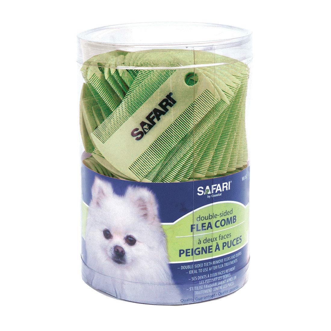 Safaria Plastic Flea Comb Jar (100 Double-Sided Combs In A Jar)
