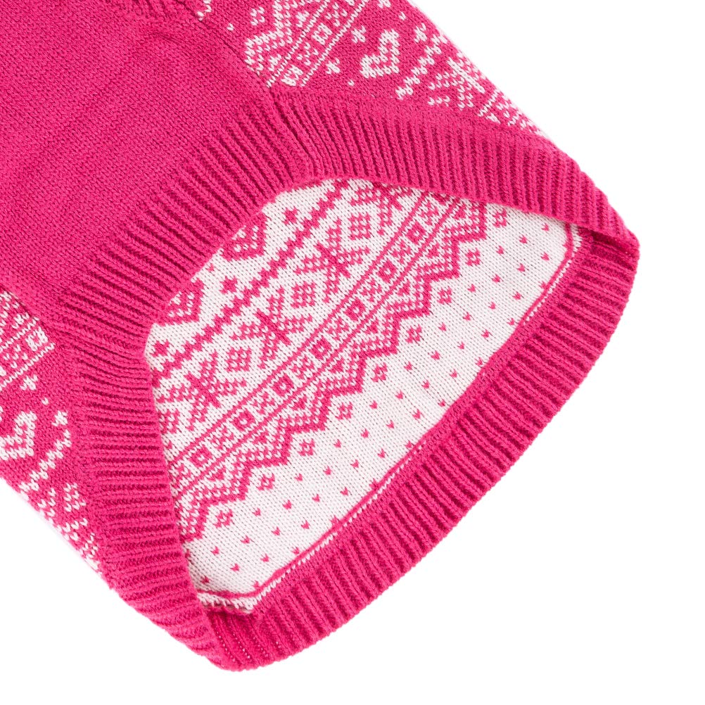 HOMIMP Dog Sweater Argyle - Warm Winter Clothes, Soft Coat for Small Medium and Large Dogs, Ugly Pet Clothing for Boy Girl Puppy