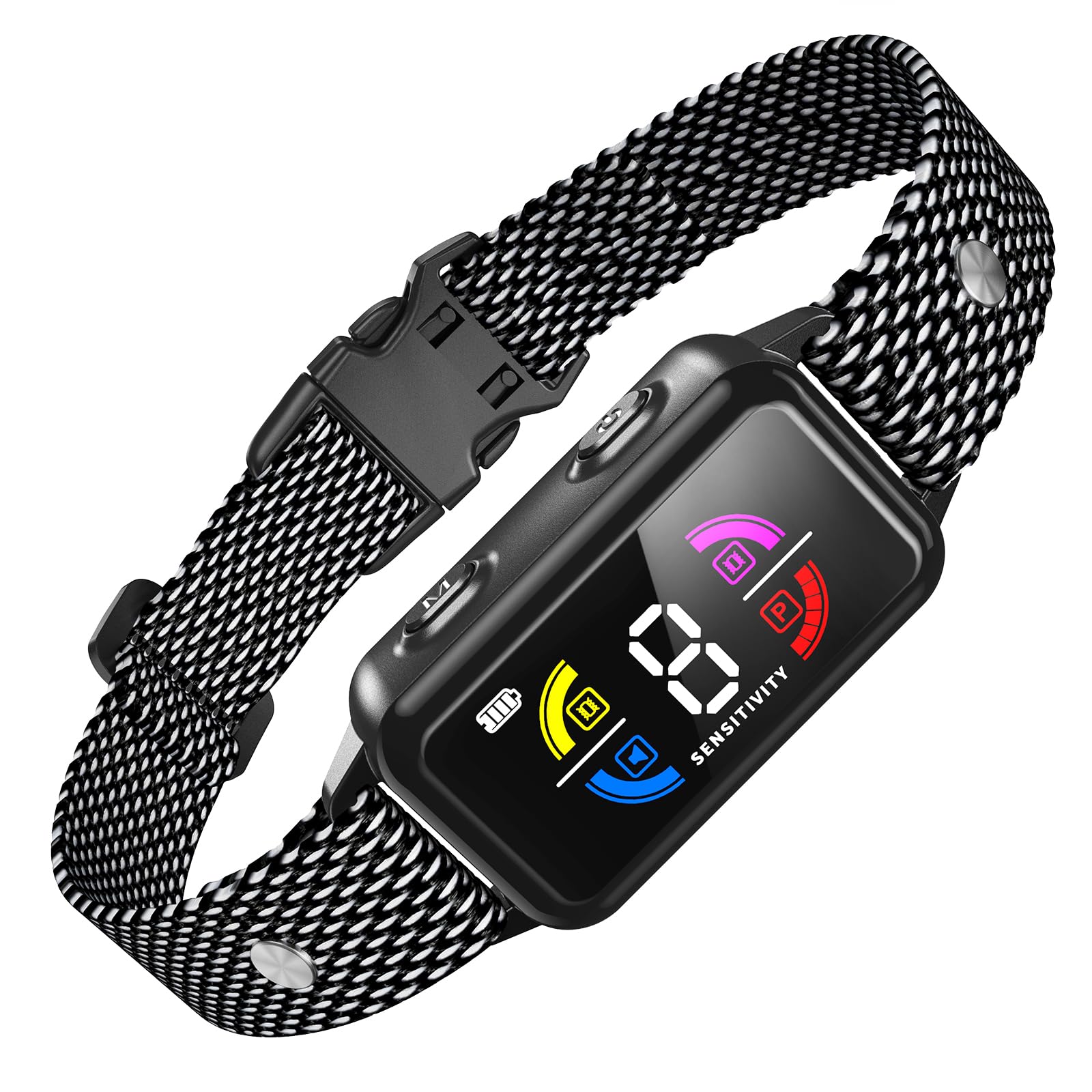 Bark Collar For Large Medium Dogs, Thunbest No Shock Bark Collar Rechargeable Dog Bark Collar With 8 Adjustable Sensitivity, Sma