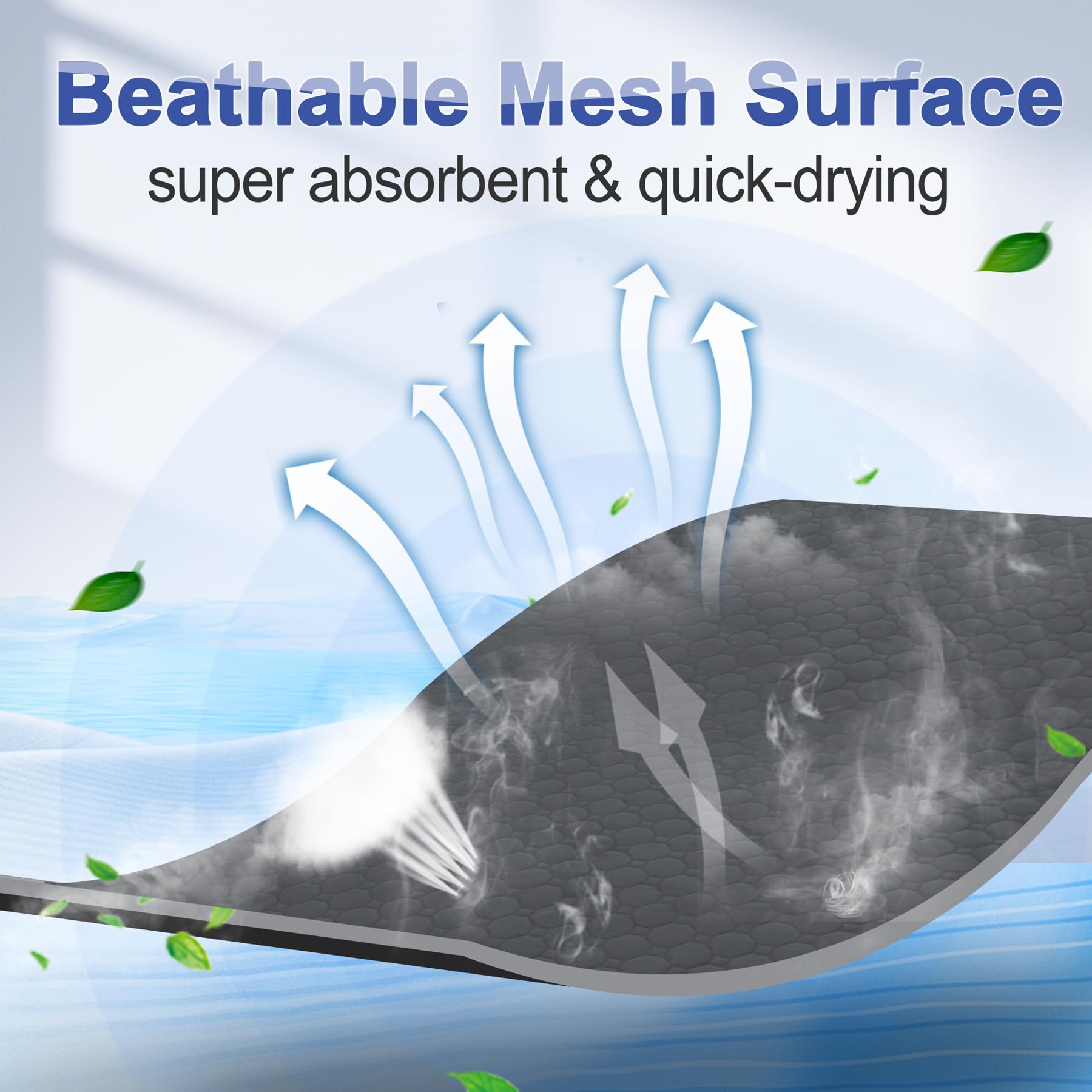 Casa Paw Washable Pee Pads For Dogs, Fast Absorbent Reusable Dog Pee Pads, Non Slip Puppy Pads Pet Training Pads For Whelping, P