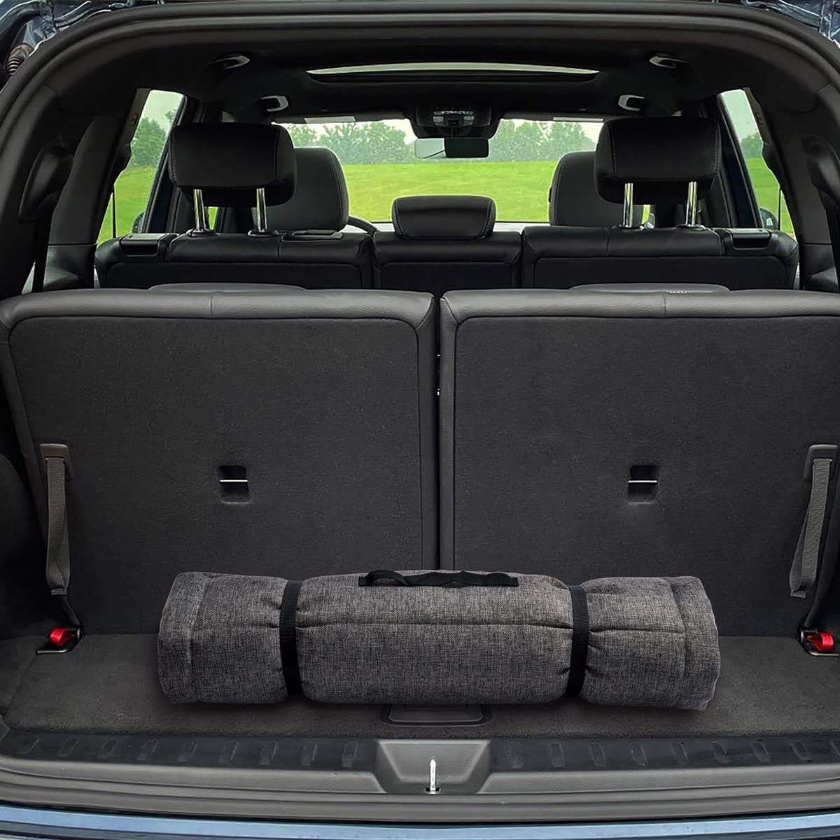 Vmgreen Outdoor Dog Bed, Portable Travel Mat, Rollup Pet Camping Gear, Crate Pad With Carry Handles For Large Dogs, Super Soft,