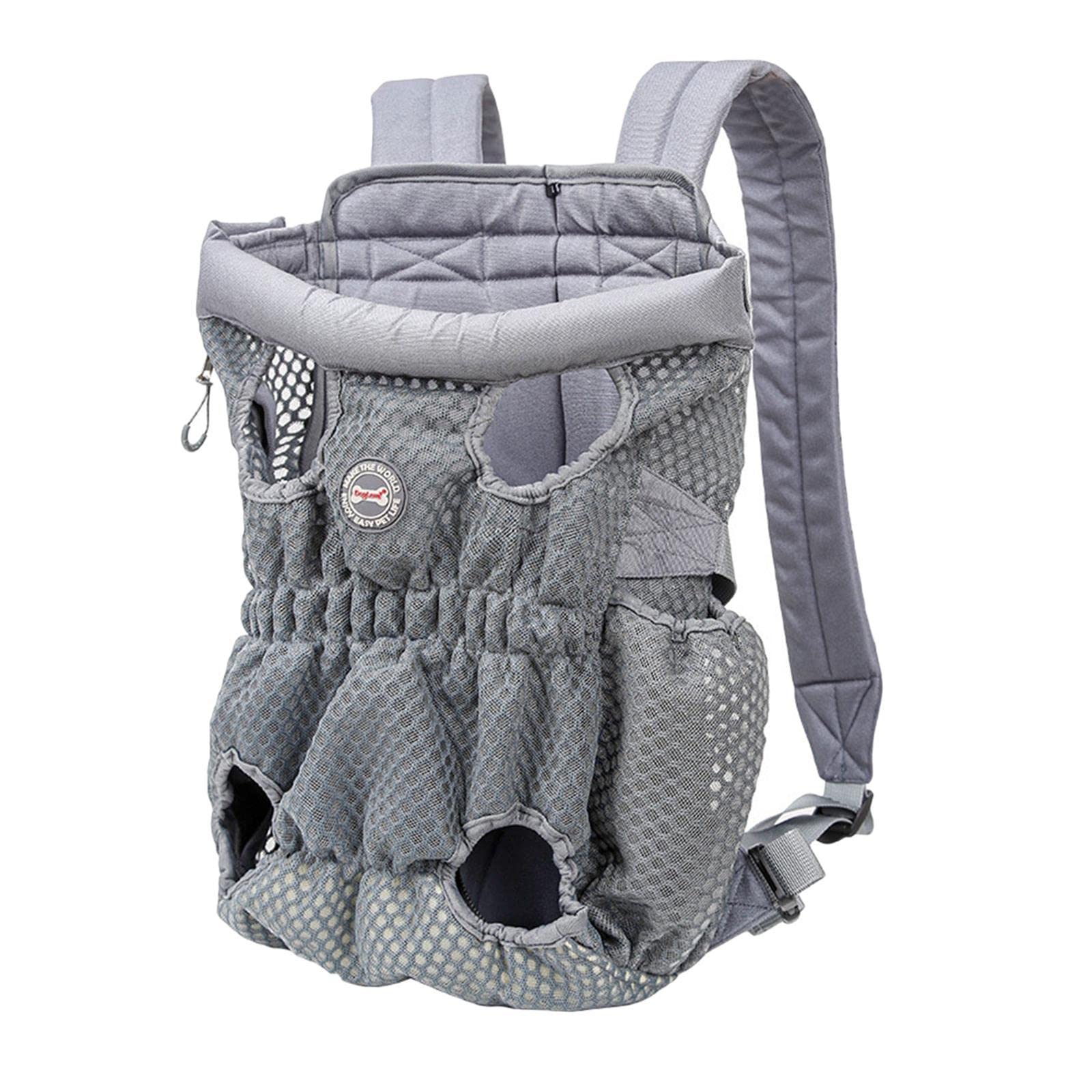 VELURA Dog Cat Carrier Backpack Leg Out Mesh Front Travel Bag Carry Pack Rucksack L|1 Piece Pet Carrier Backpack| Carriers & Tot