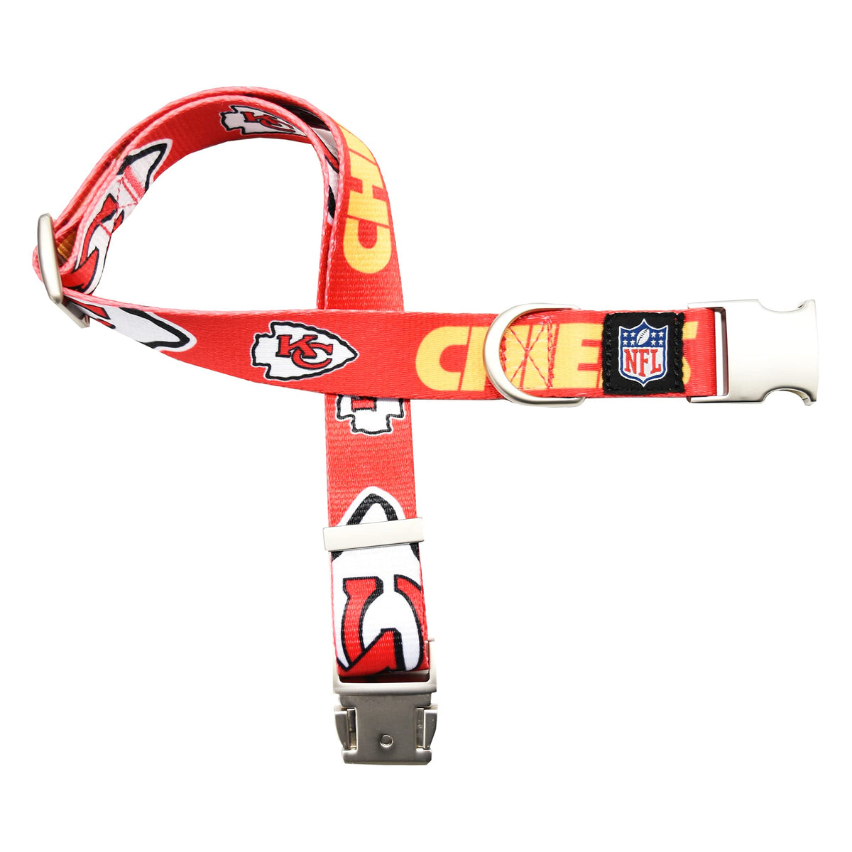 Littlearth Unisex-Adult Nfl Kansas City Chiefs Premium Pet Collar, Team Color, Small