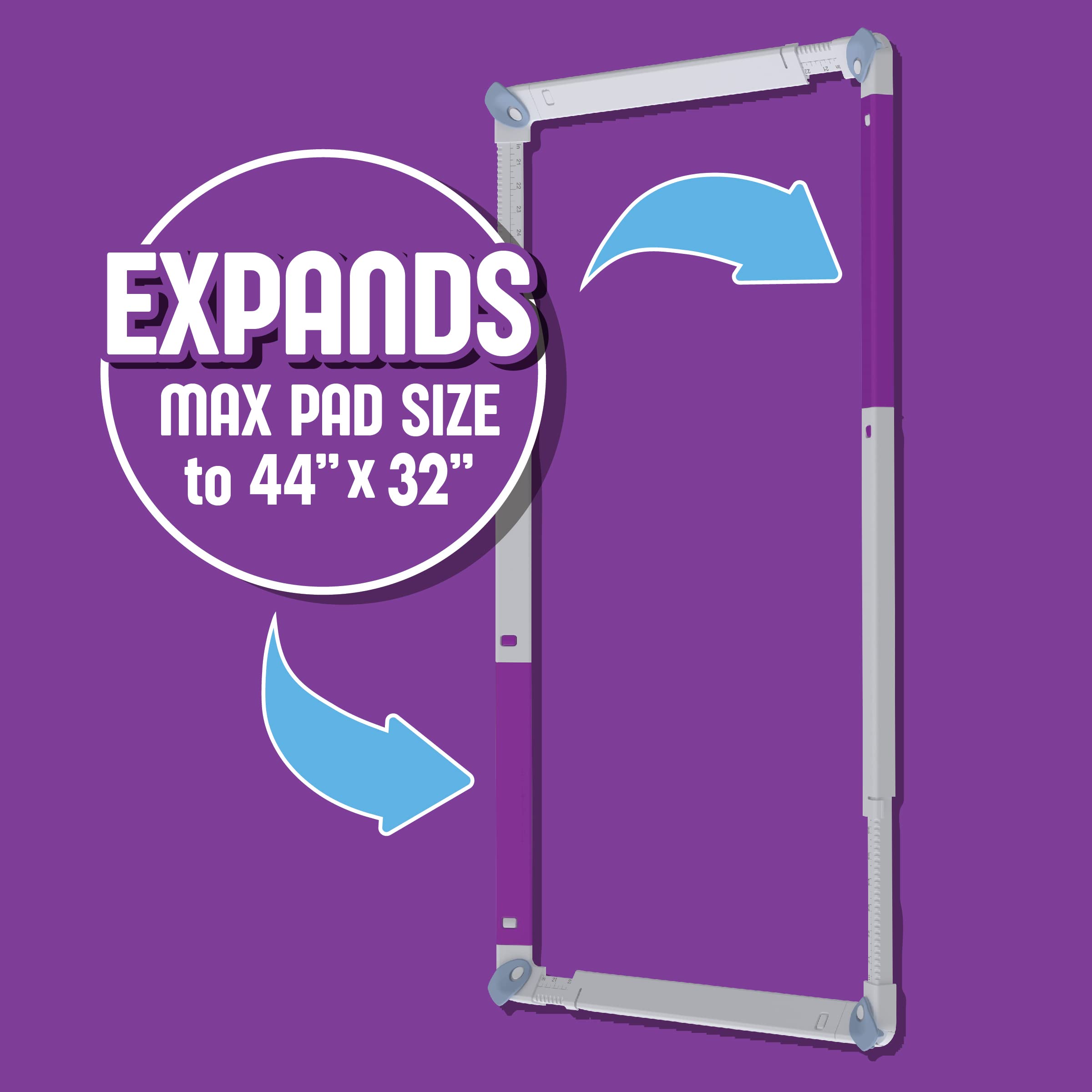 Pad Genius Xl/Xxl Pee Pad Holder Extension Kit - Extends Holder Max Size Range From 32'' X 32'' To 44'' X 32''