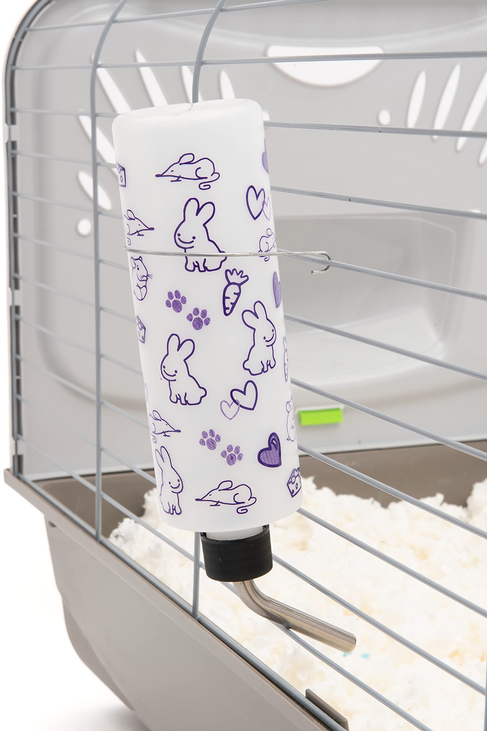 Lixit Original Super Seal Water Bottle For Rabbits, Cats, Ferrets, Hamsters, Guinea Pigs, Gerbils And Other Small Animals. (16 Ounce (Pack Of 1), Frosted)