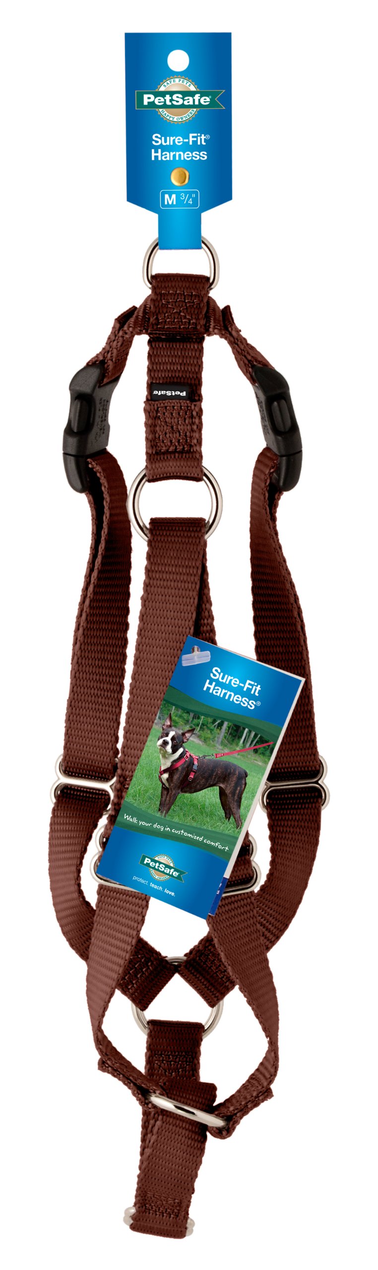 Petsafe Surefit Dog Harness, 3/8' Petite, Brown