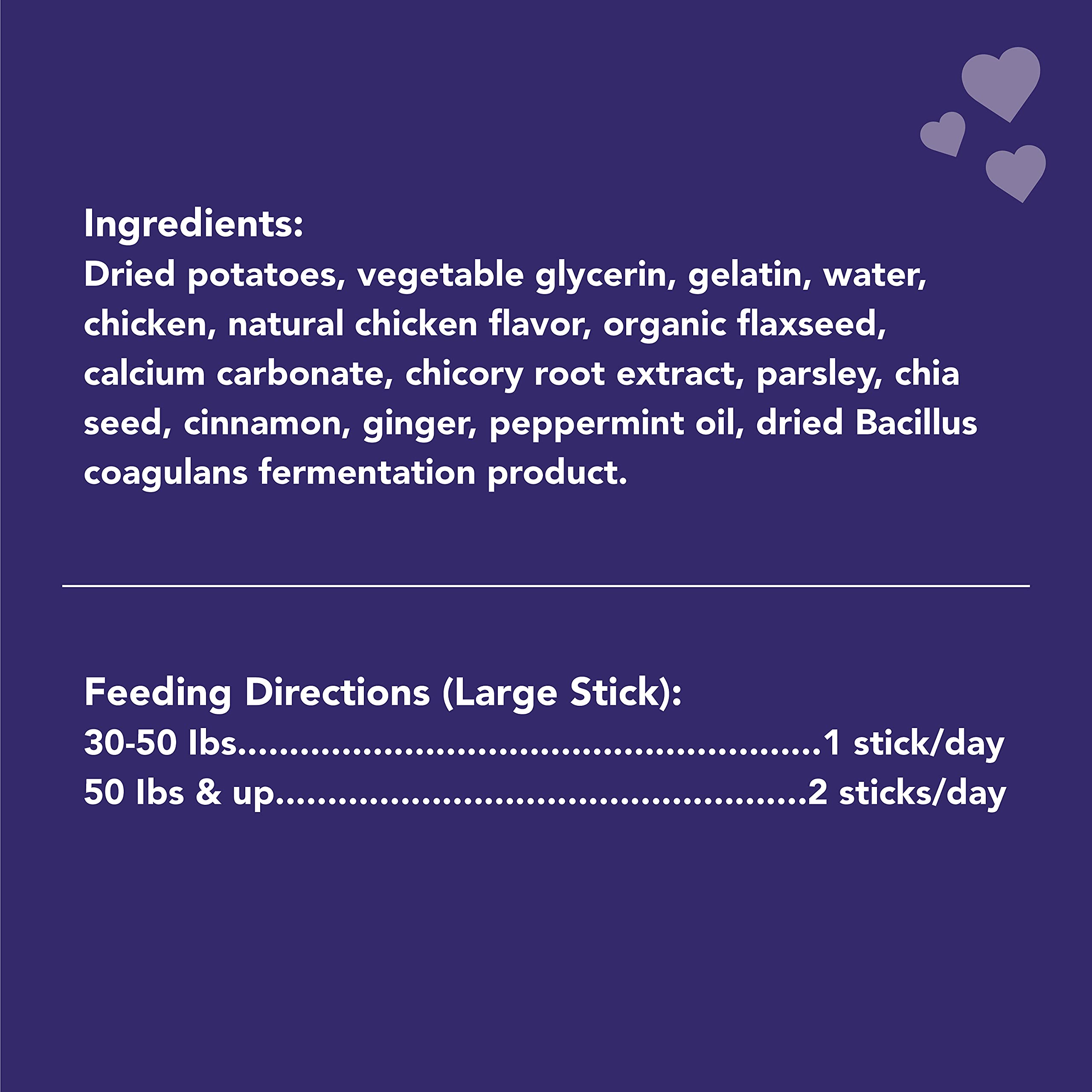 Get Naked Grain Free 1 Pouch 6.6 Oz Digestive Health Dental Chew Sticks, Large