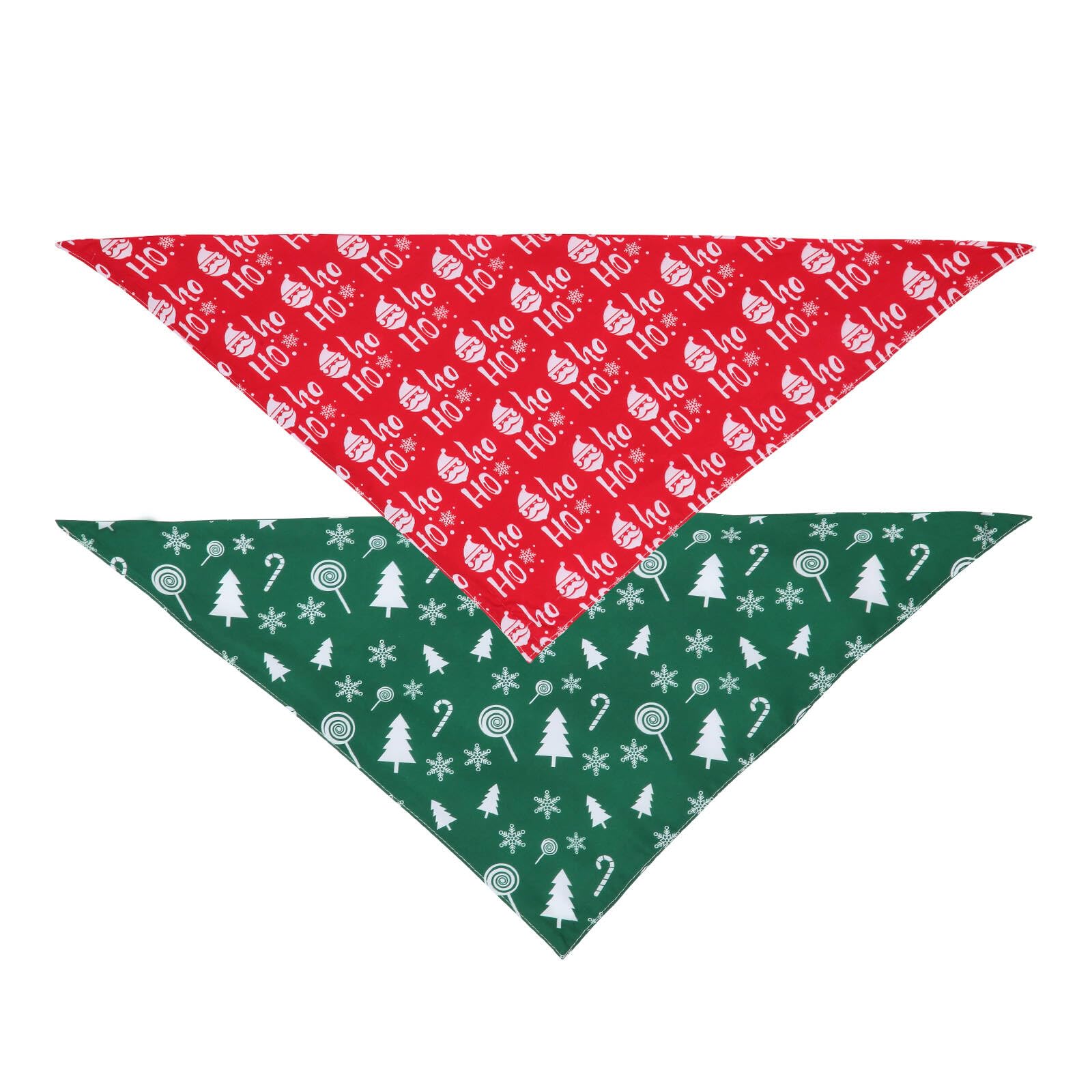 Gofshy 2 Pack Christmas Dog Bandanas, For Dog, Pet Scarf For Boy Girl, Holiday Bandana Bibs Handkerchief For Large And Extra Lar