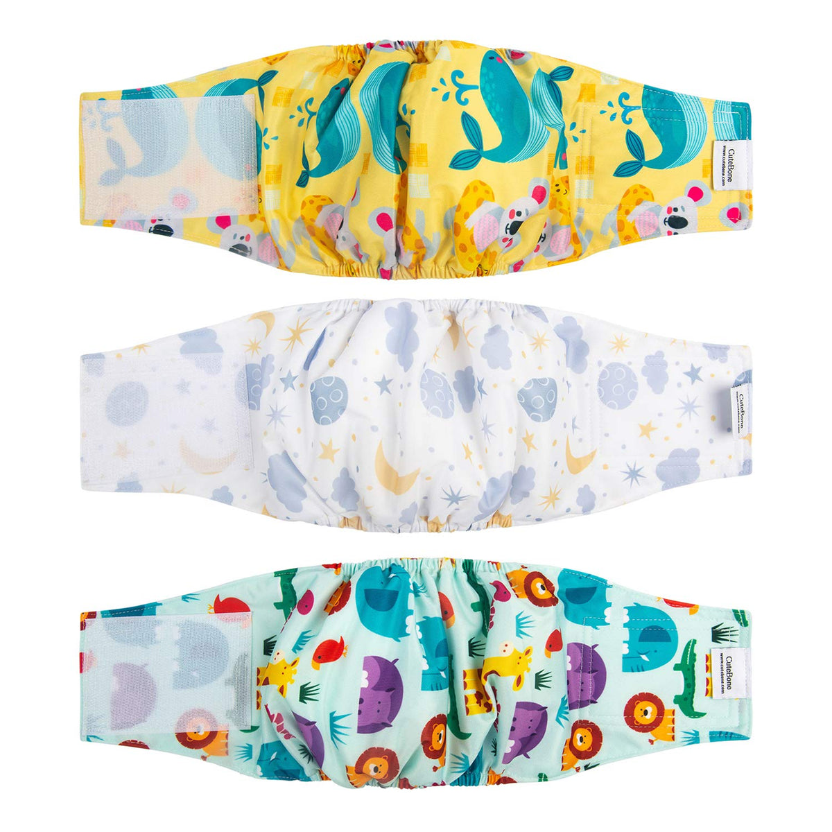 Cutebone Belly Band For Dogs Male Reusable Diapers Washable Wrap Dm37Xs