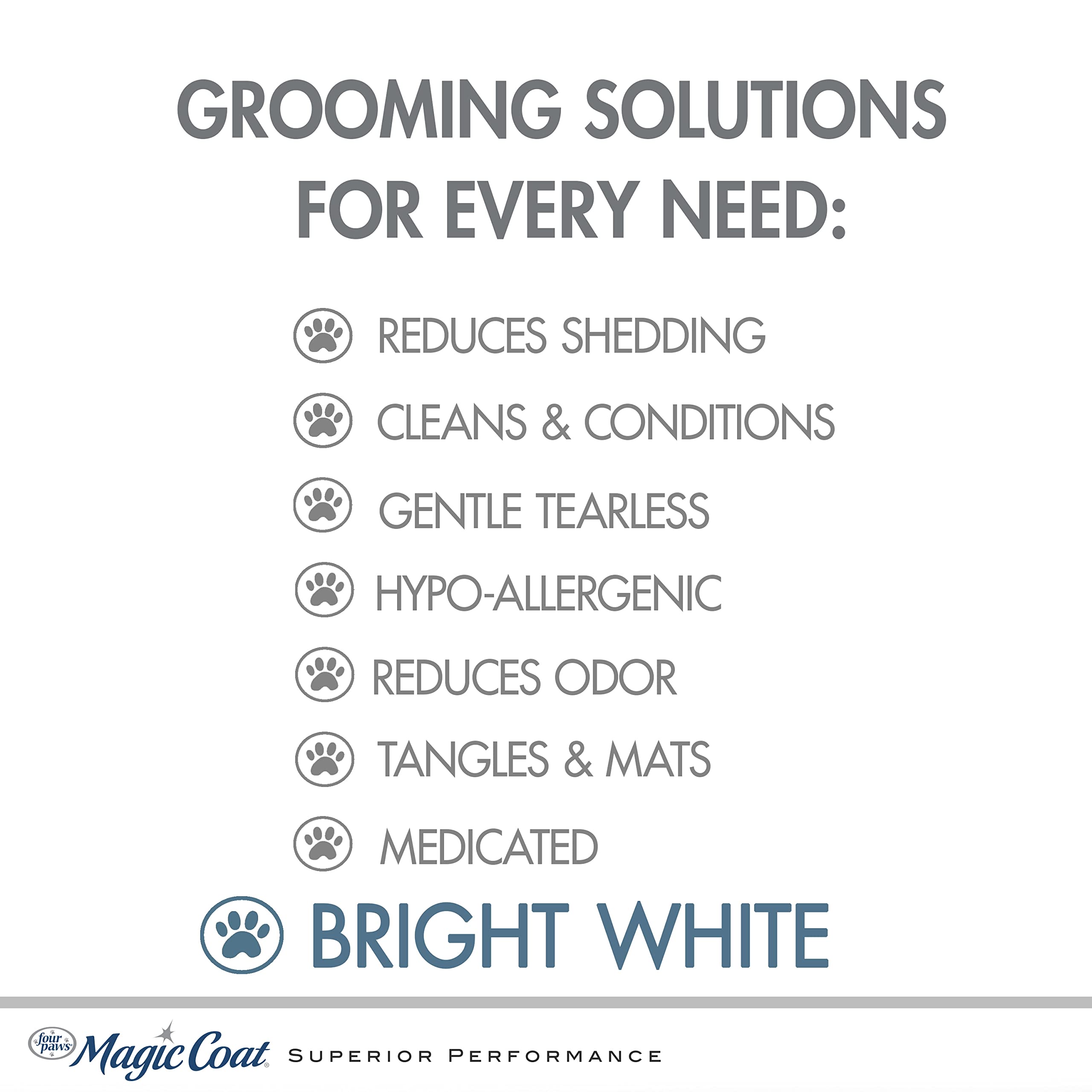 Four Paws Magic Coat Bright White Dog Shampoo Bright White Dog Shampoo 16 Ounces (1 Count)