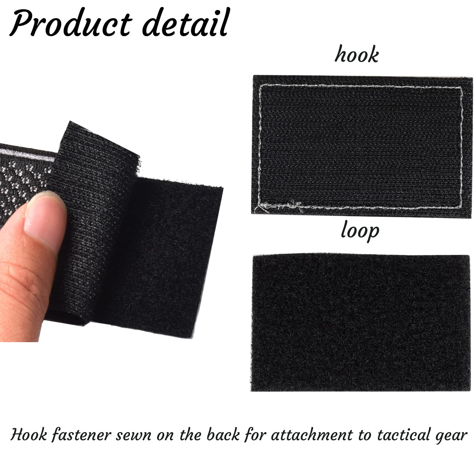 TACVEL 2 Pieces Do Not Pet Dog Patches with Hook Backing for Service Animal Vests, Harnesses