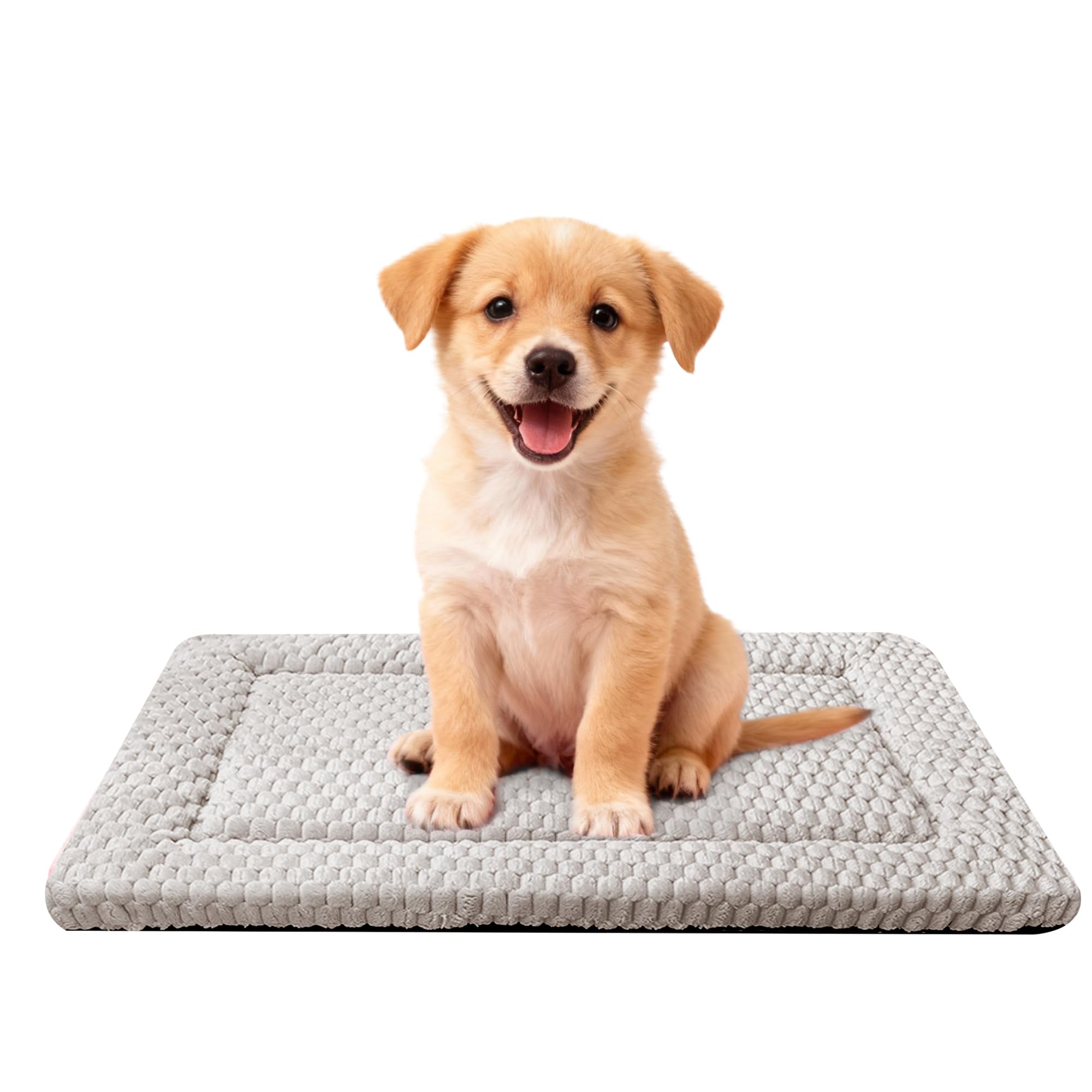 Dog Bed Mat,Reversible & Ultra Soft Kennel Pad-Machine Washable Pet Bed for Dogs & Cats-All-Weather Crate Liner for Crates,Carri
