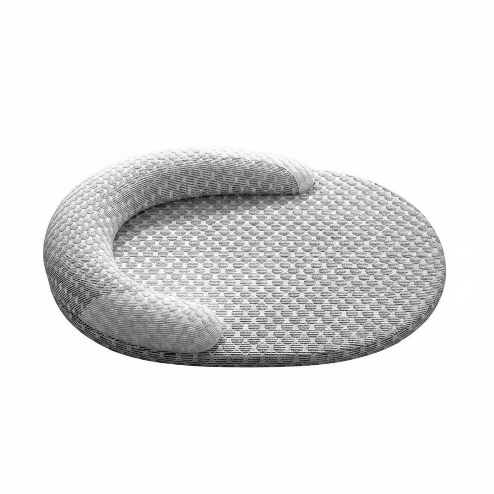 Merishopp Breathable Cooling Pet Bed Mat Woven Texture Pet Cooling Mat Raised Rim Cushion Pad Cushioned, M 3045cm | Pet Supplie