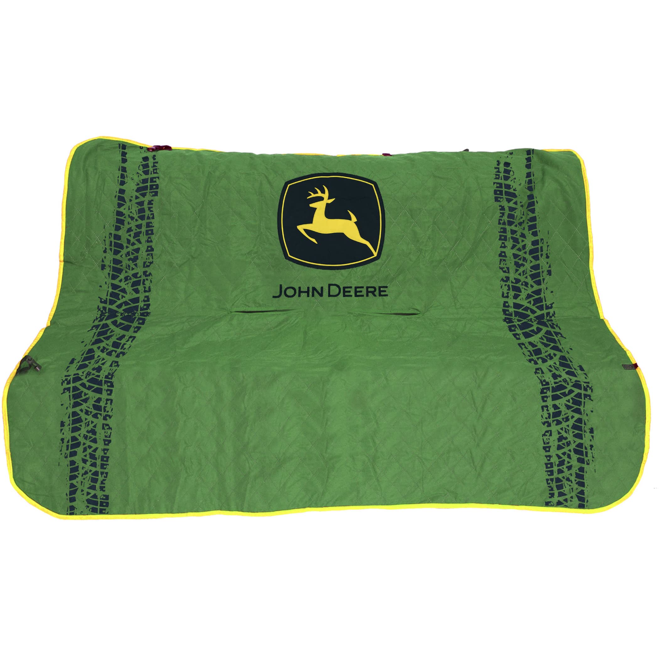 John Deere Pet Car Seat Cover For Dogs & Cats. Licensed Seat Protector For Construction, Tractors, John Deere Fans! Drive Your P