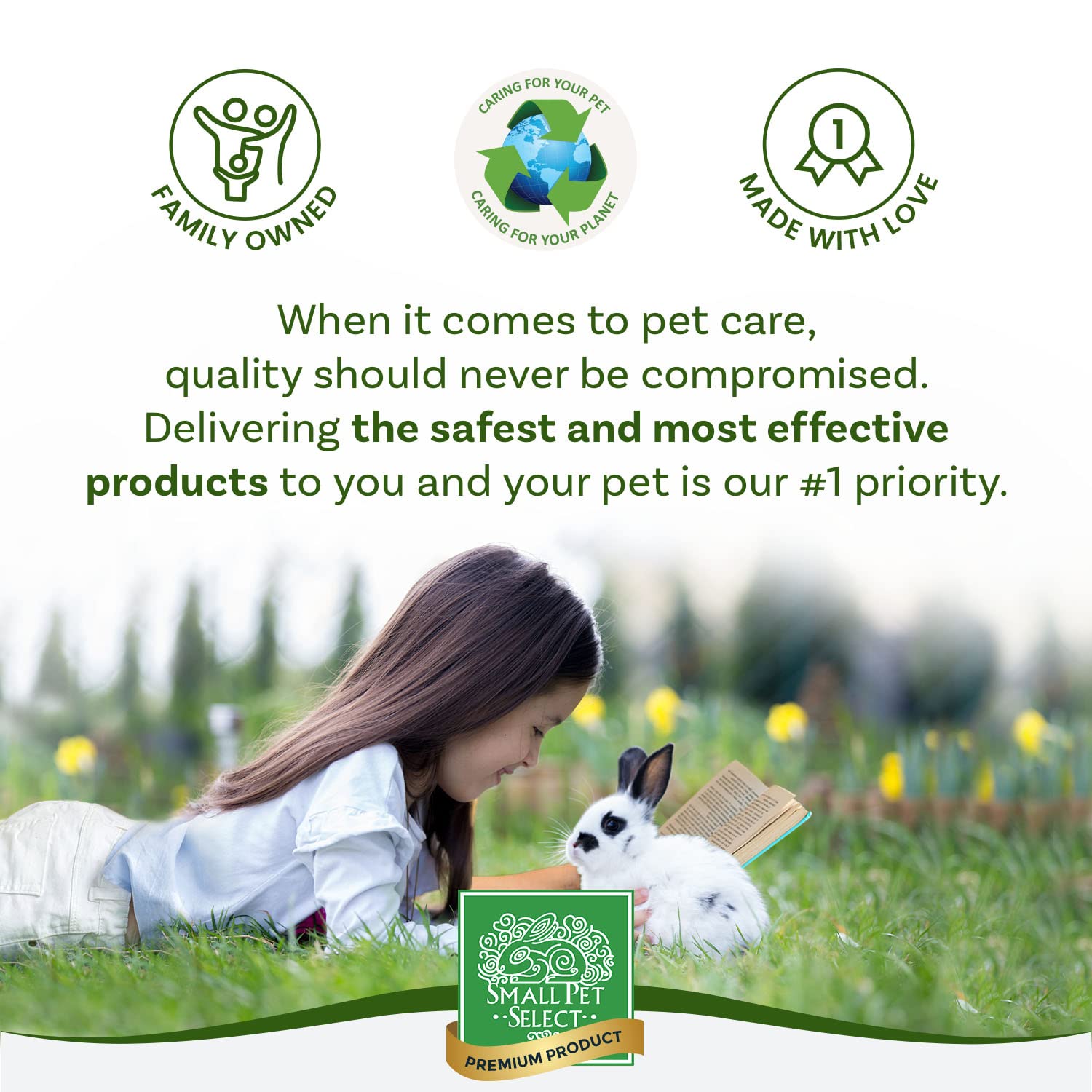 Small Pet Select - Hair Buster Comb For Rabbits, Cats And Dogs, Metal Pet Comb For Shedding And Detangling, Grooming Tool For Small Pets With Long And Short Fur