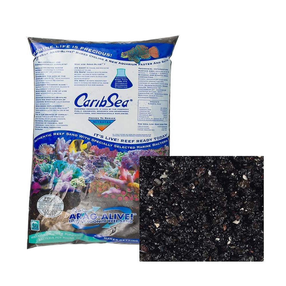 Carib Sea ACS00797 Arag Alive Hawaiian Reef for Aquarium, 20 Pound, Black