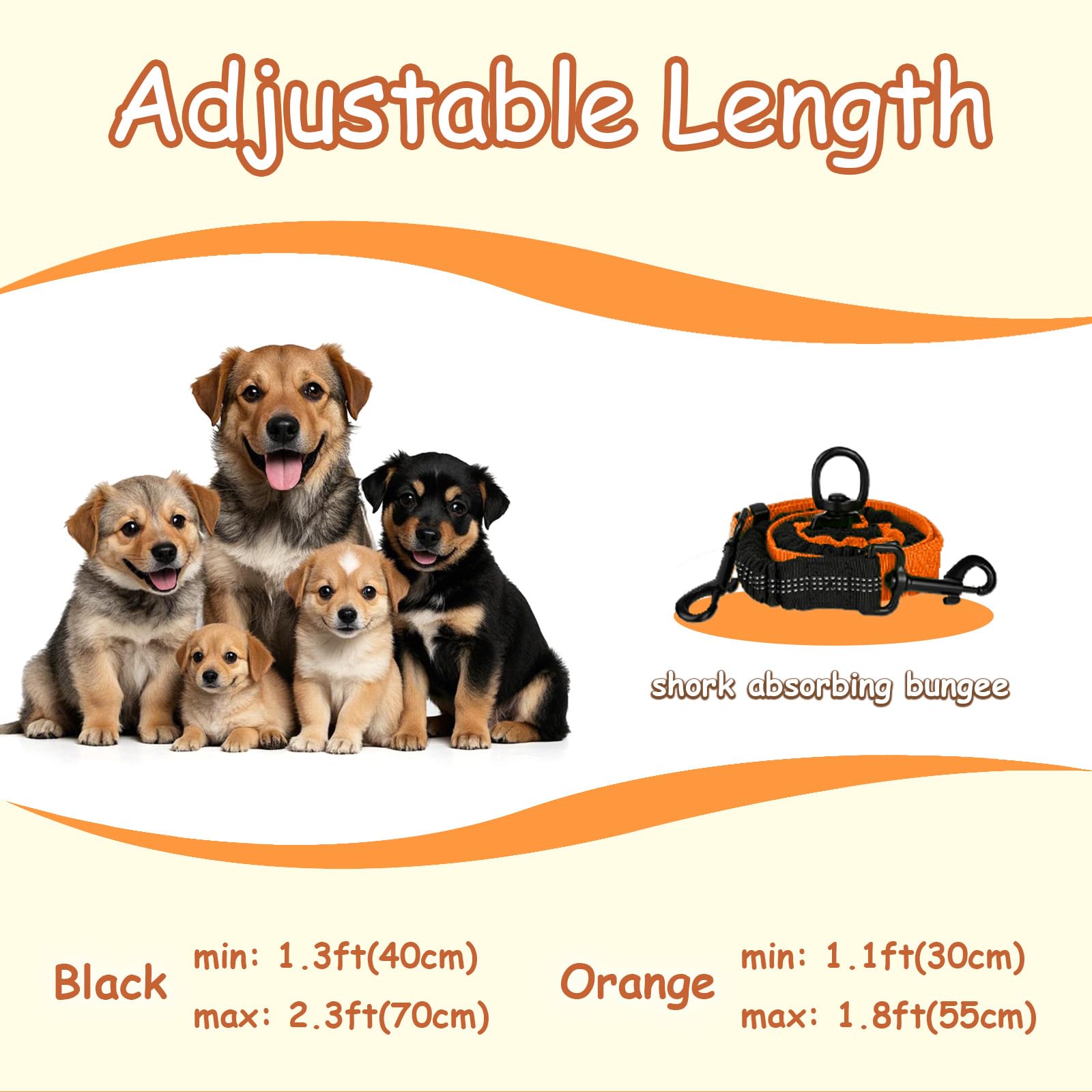 Leosasa Double Dog Leash - 360Swivel Tangle Free Splitter Attachment, 2 Dogs Multi-Functional Leashes, Dual Rope For Outdoor Wal