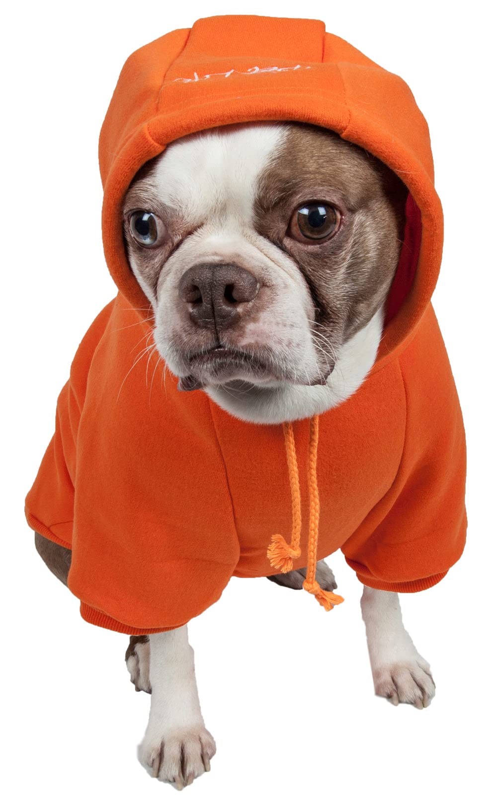 Pet Life Cotton Pet Hoodie Orange Md